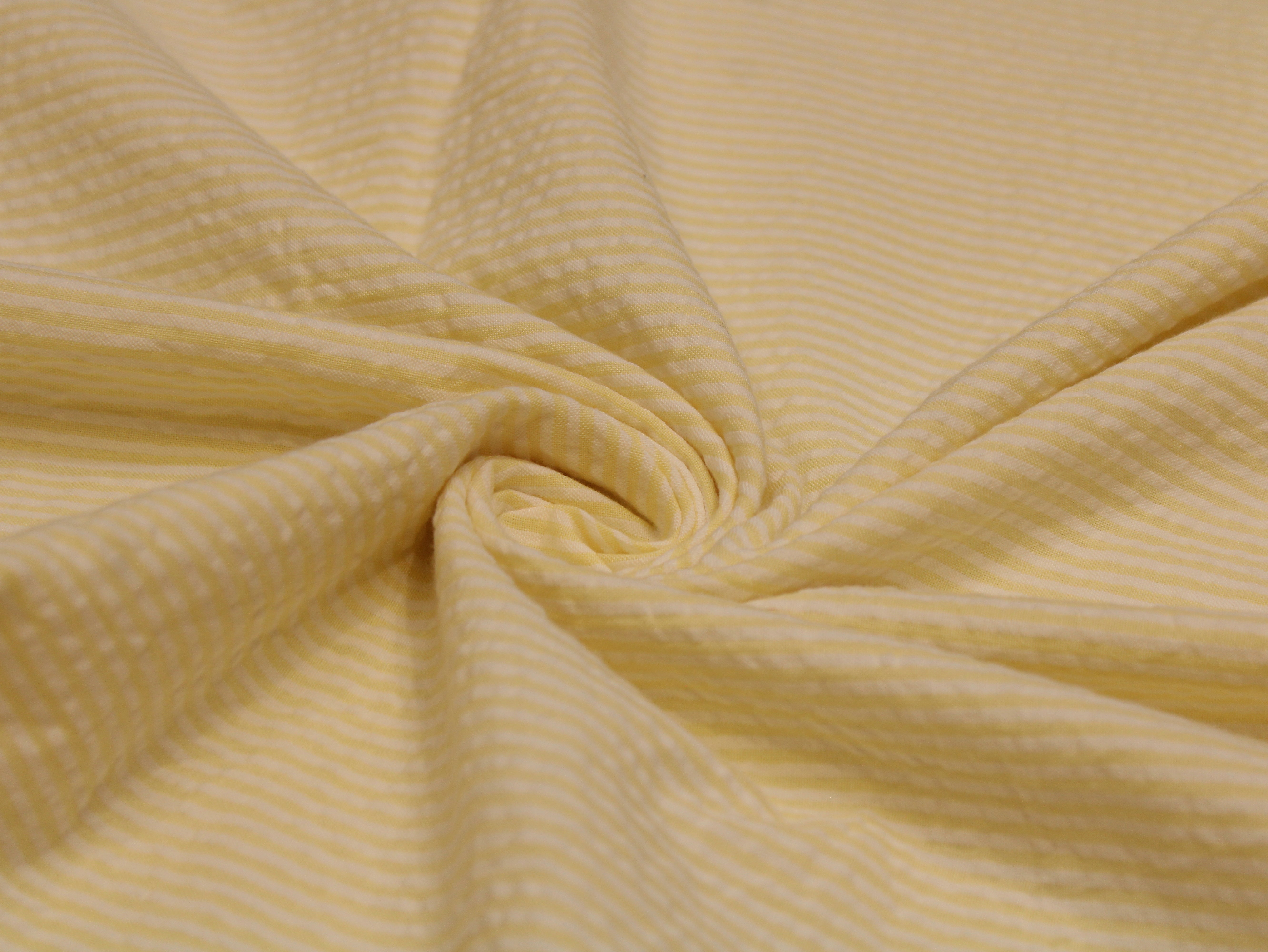 Tissu Seersucker Pur Coton Lavé Qualité 44 Pouces | Seersucker À Carreaux