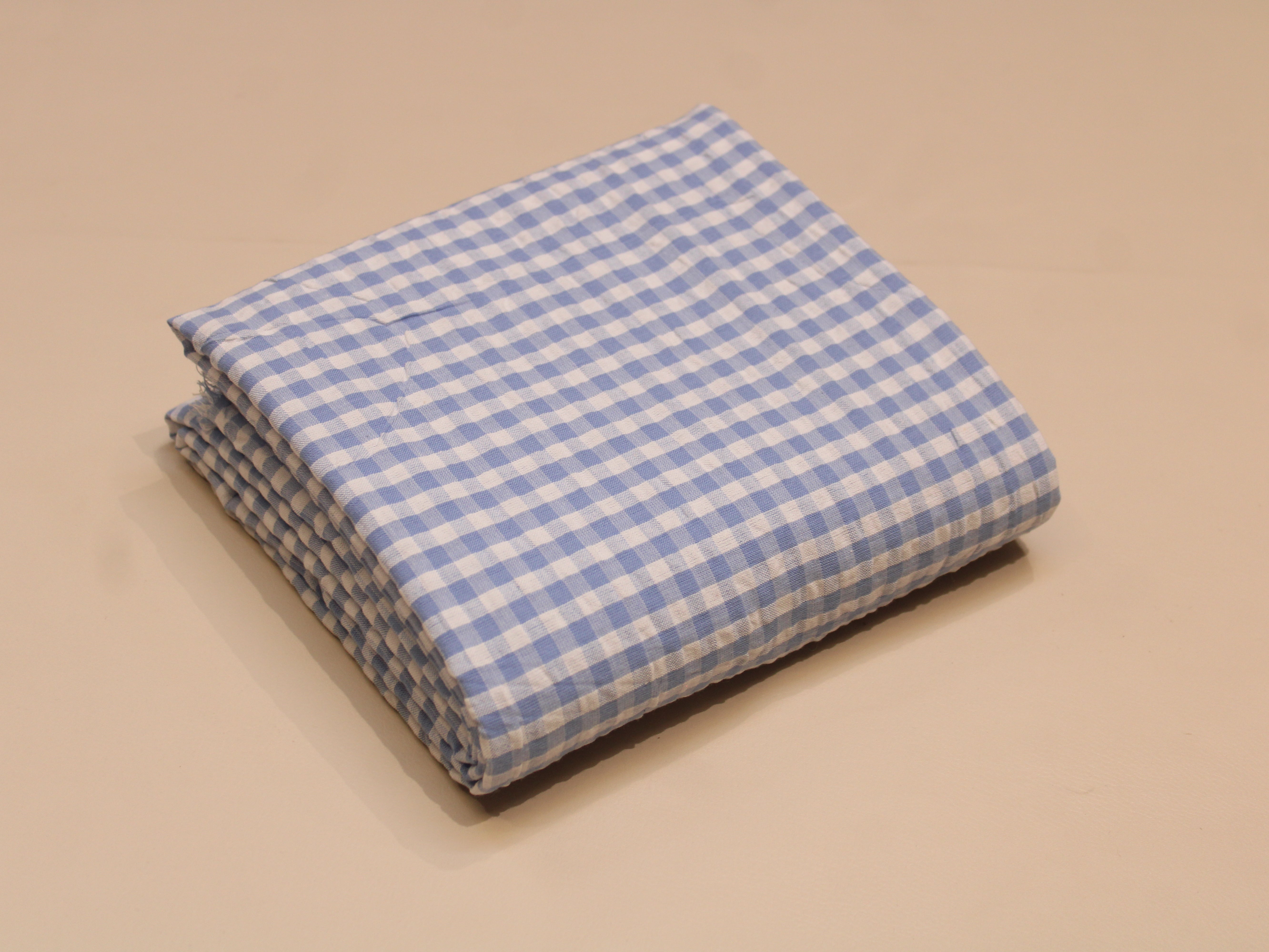 Tissu Seersucker Pur Coton Lavé Qualité 44 Pouces | Seersucker À Carreaux