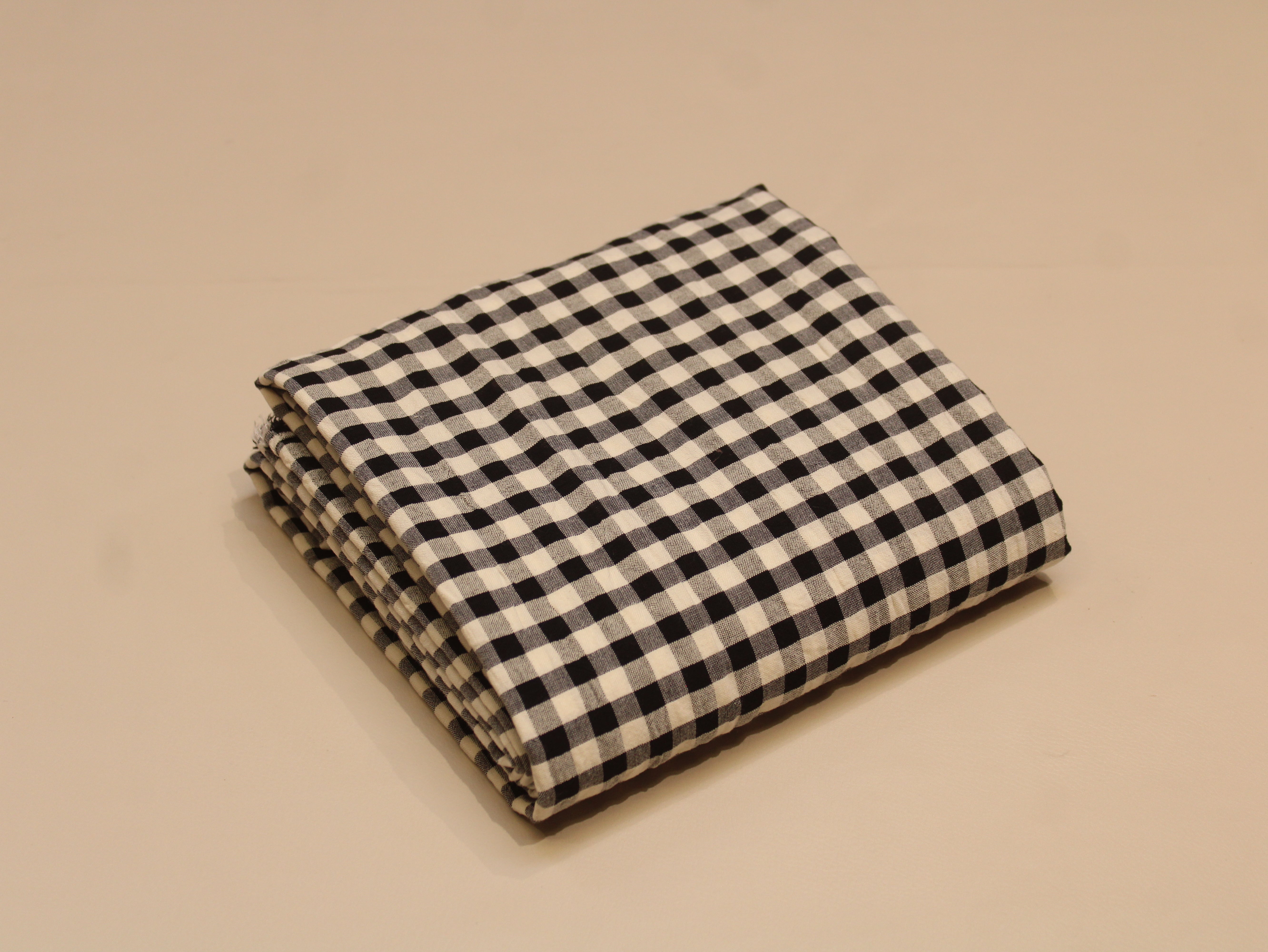 Tissu Seersucker Pur Coton Lavé Qualité 44 Pouces | Seersucker À Carreaux