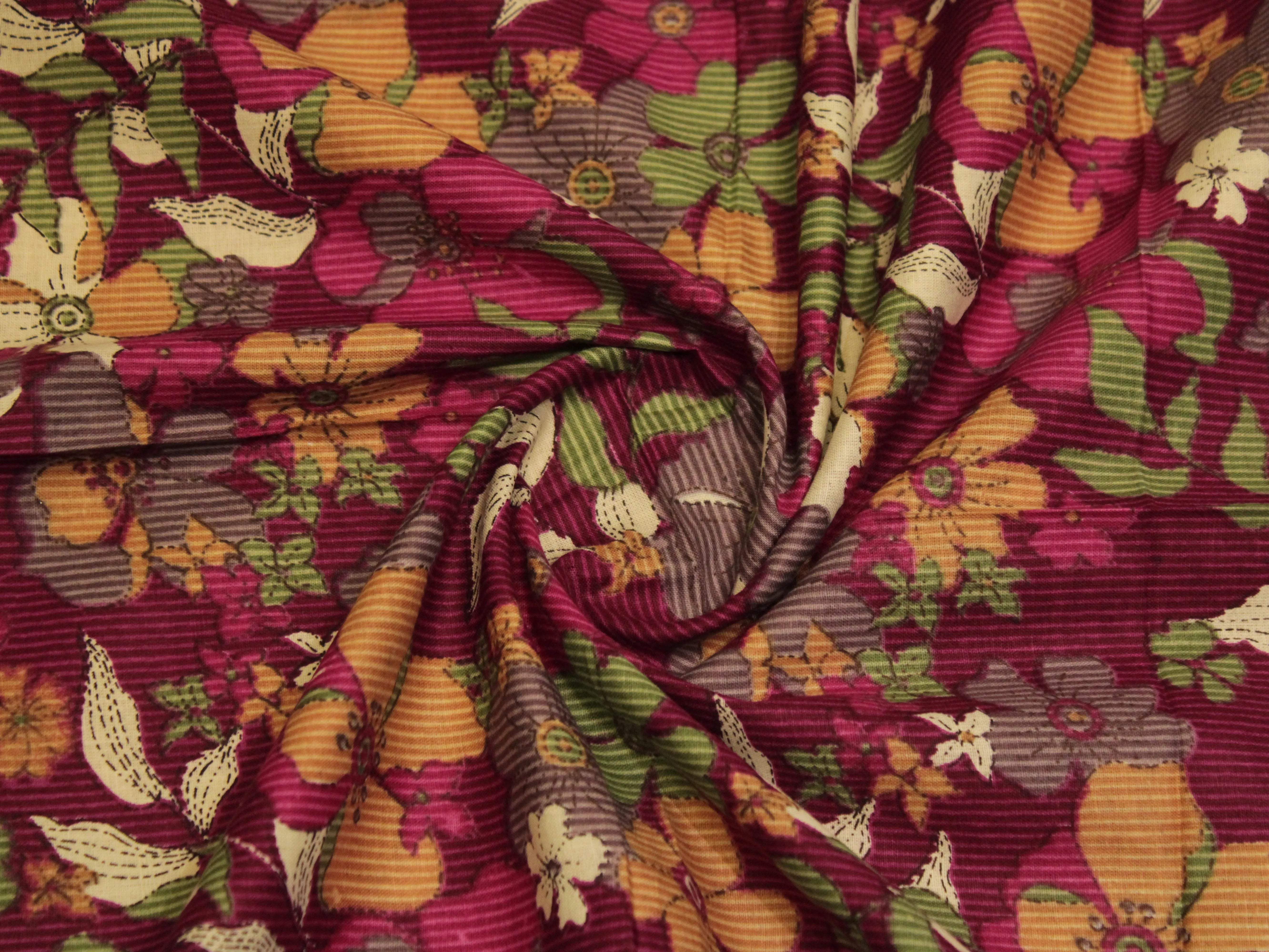 Euphoric cotton printed fabric by M'Foks - M'Foks