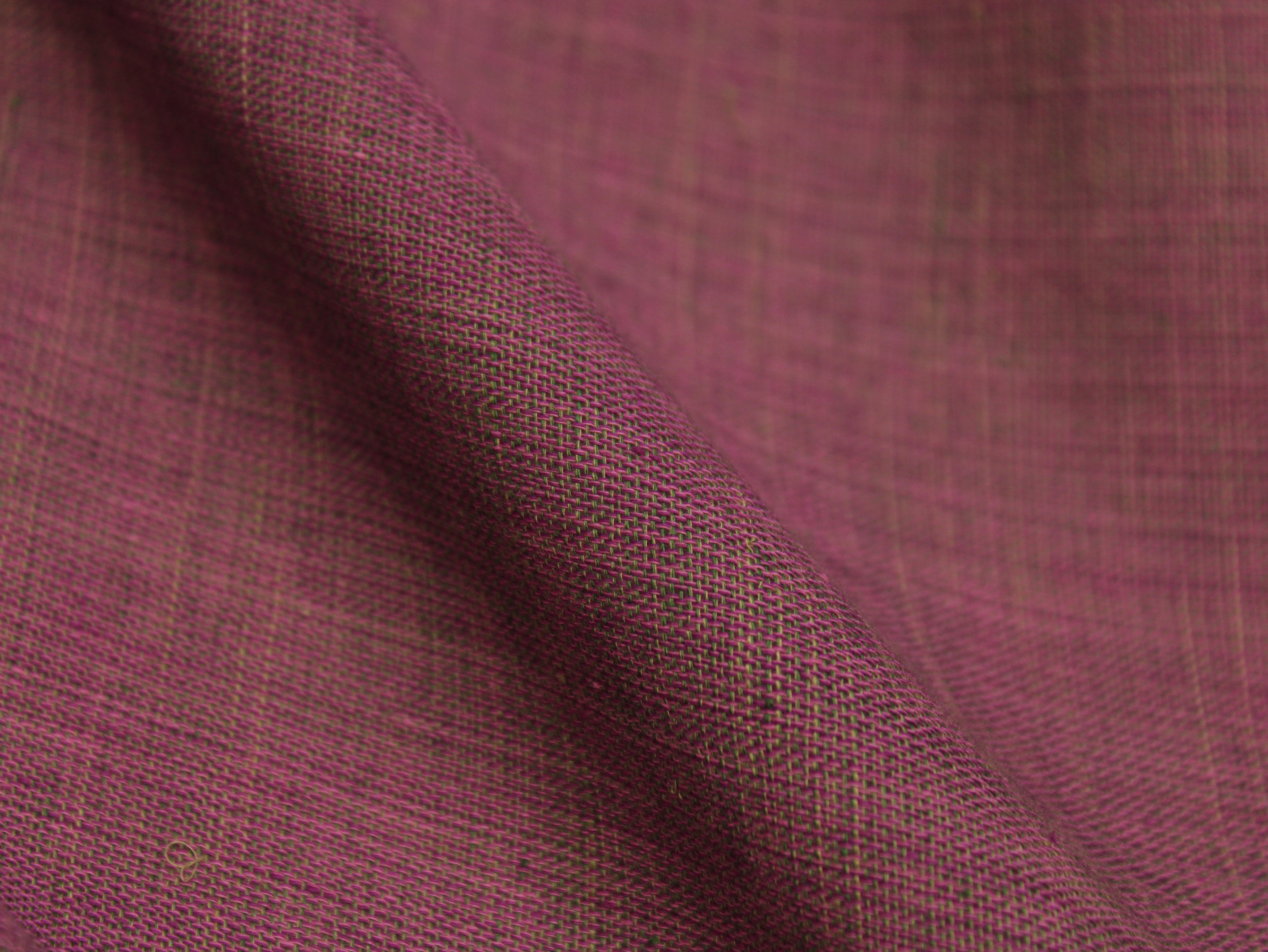 Pure Cotton Plain Handloom Fabric 44 Inches Width - Muted Burgundy