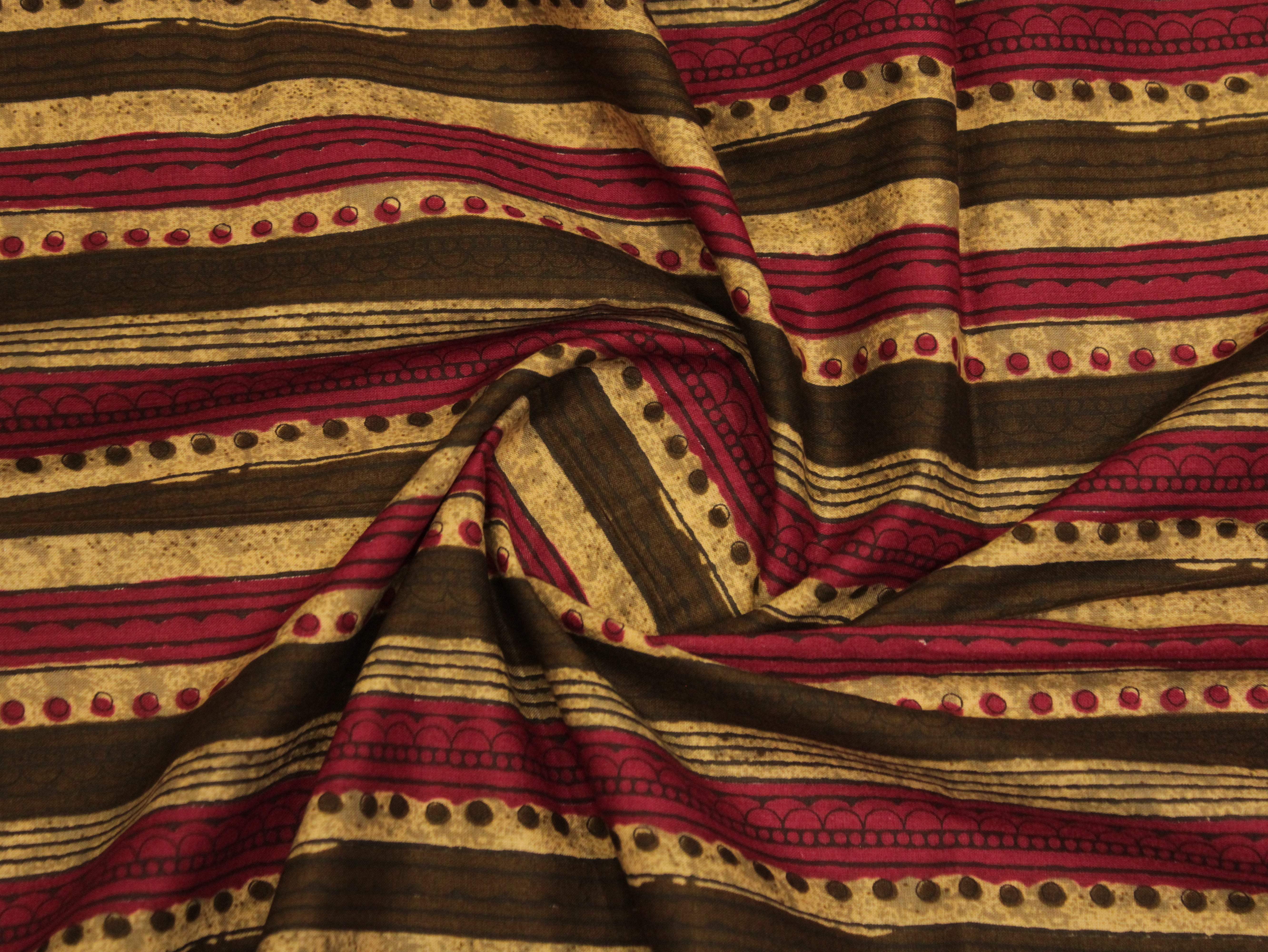 Euphoric cotton printed fabric by M'Foks - M'Foks