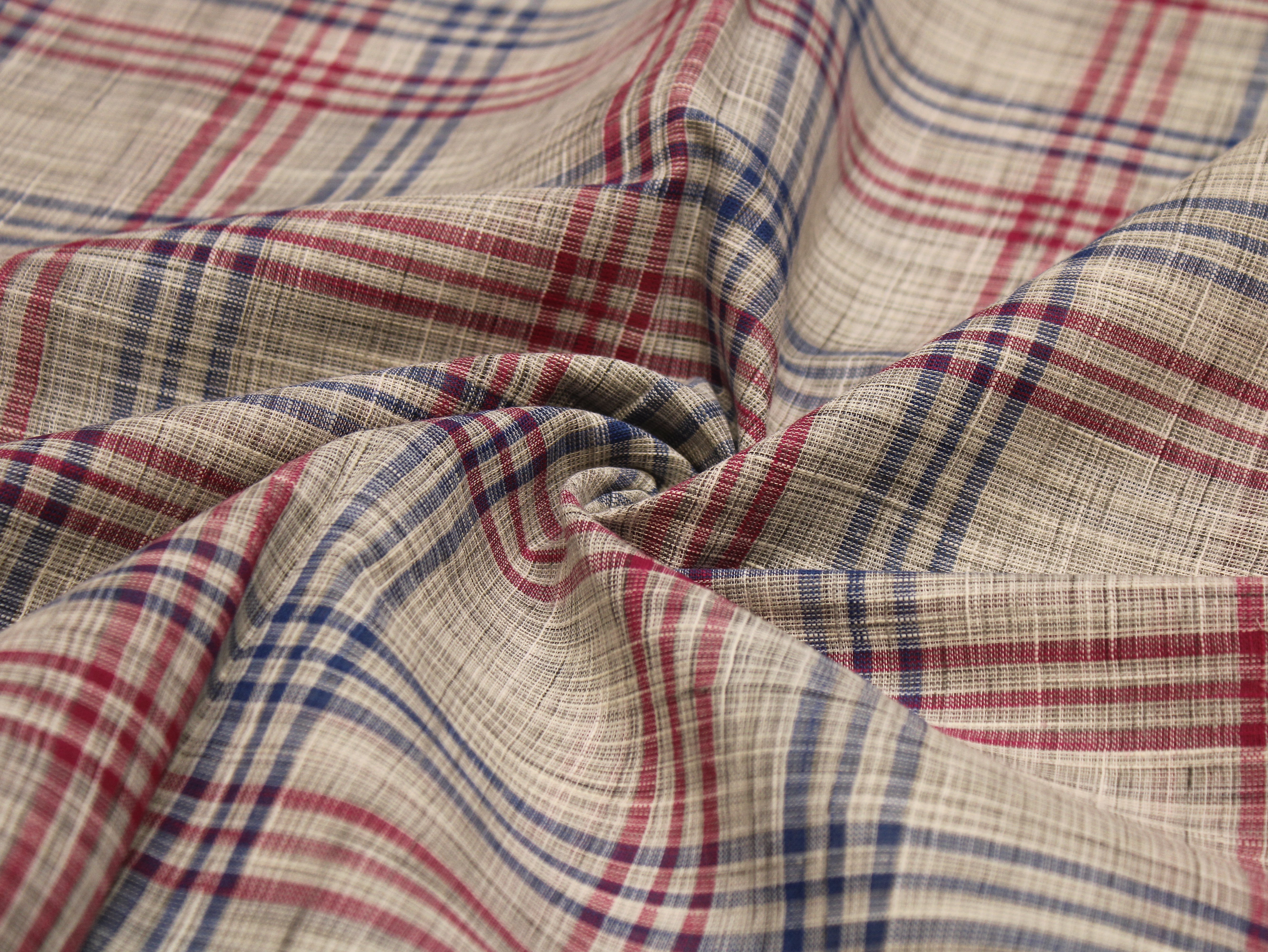 Tissu Seersucker Pur Coton Lavé Qualité 44 Pouces | Seersucker À Carreaux