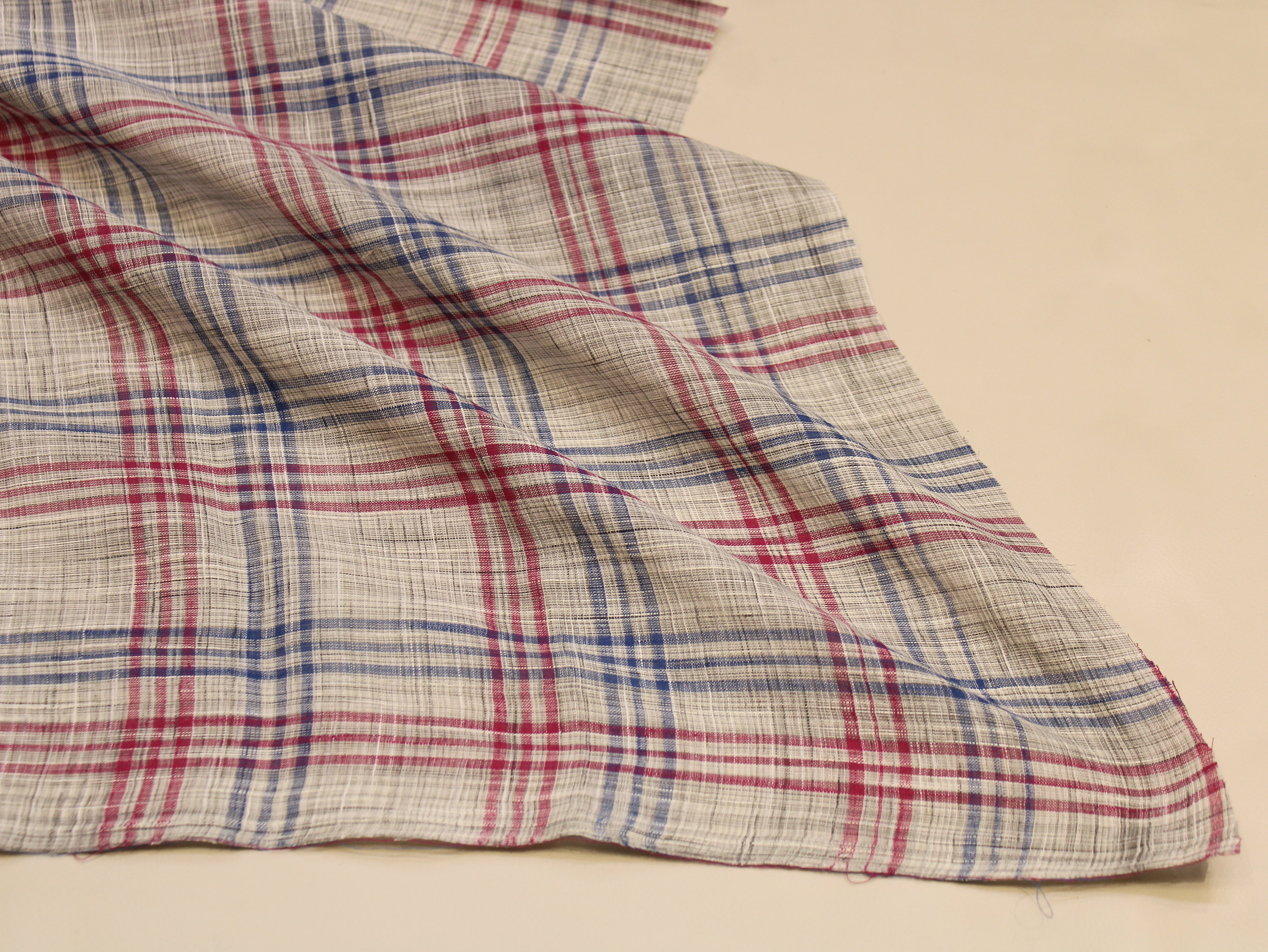 Tissu Seersucker Pur Coton Lavé Qualité 44 Pouces | Seersucker À Carreaux