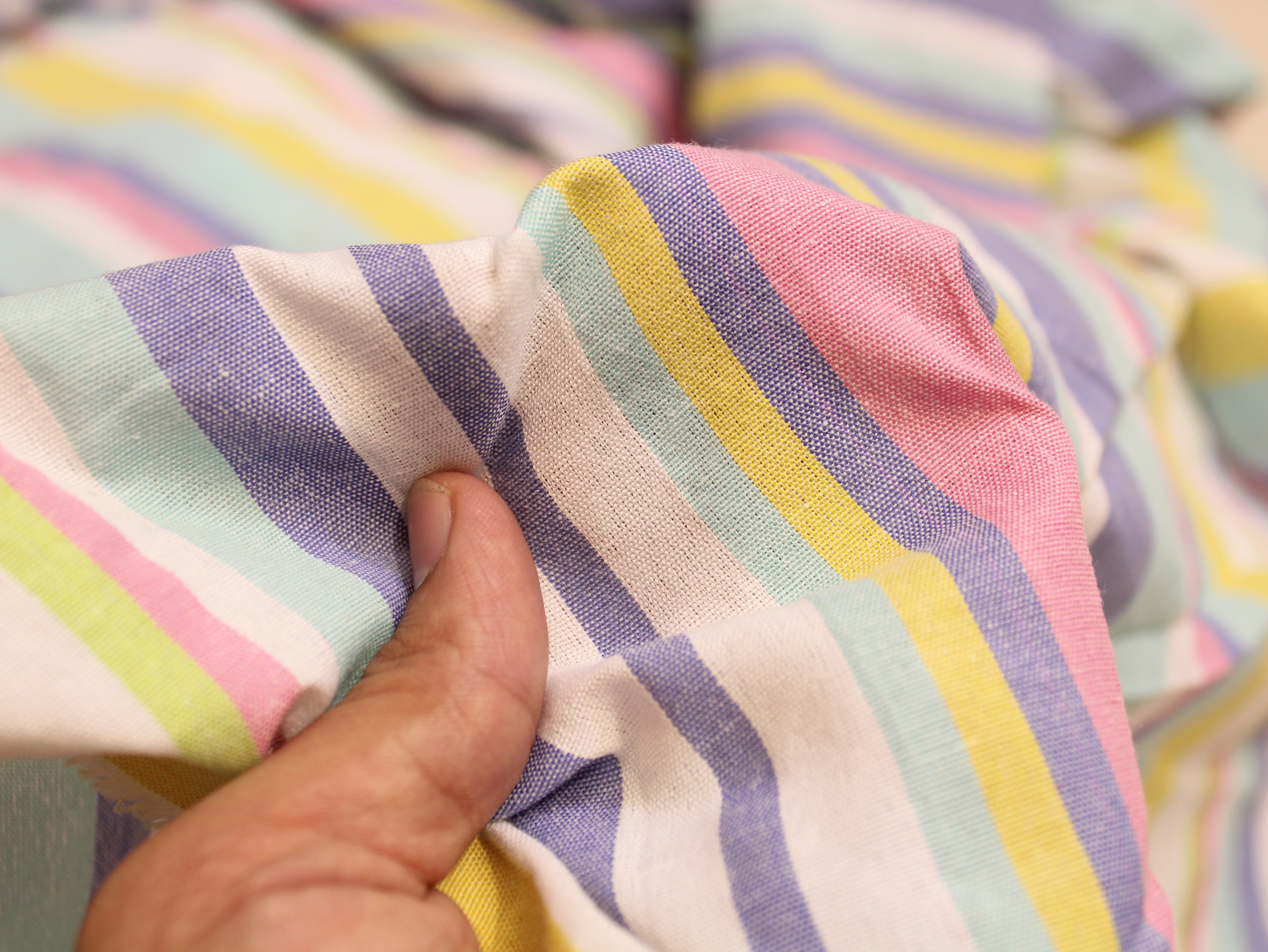 Tissu Seersucker Pur Coton Lavé Qualité 44 Pouces | Seersucker À Carreaux