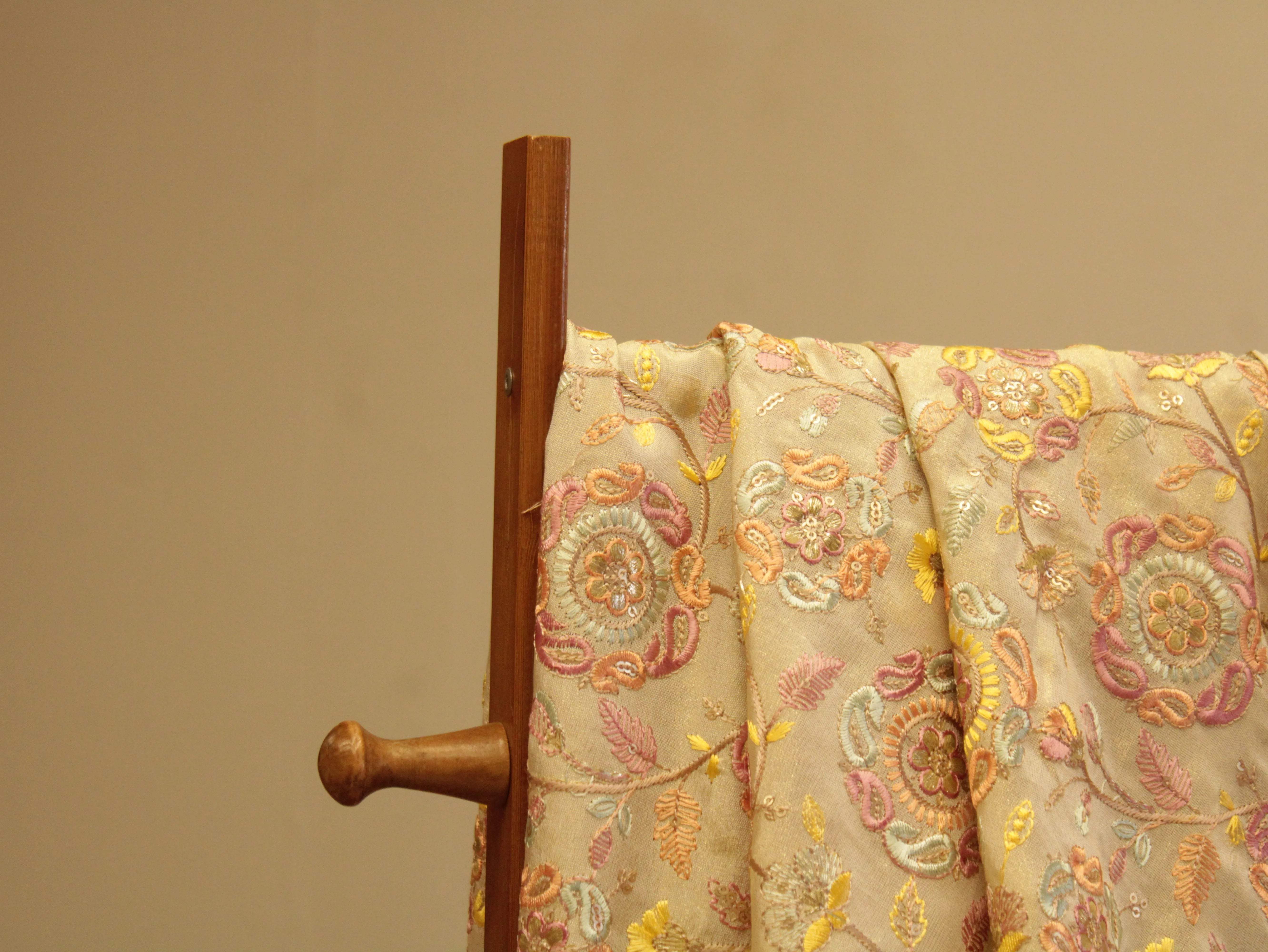 Premium Pure Tissue Fabric with Rich Thread Work - M'Foks