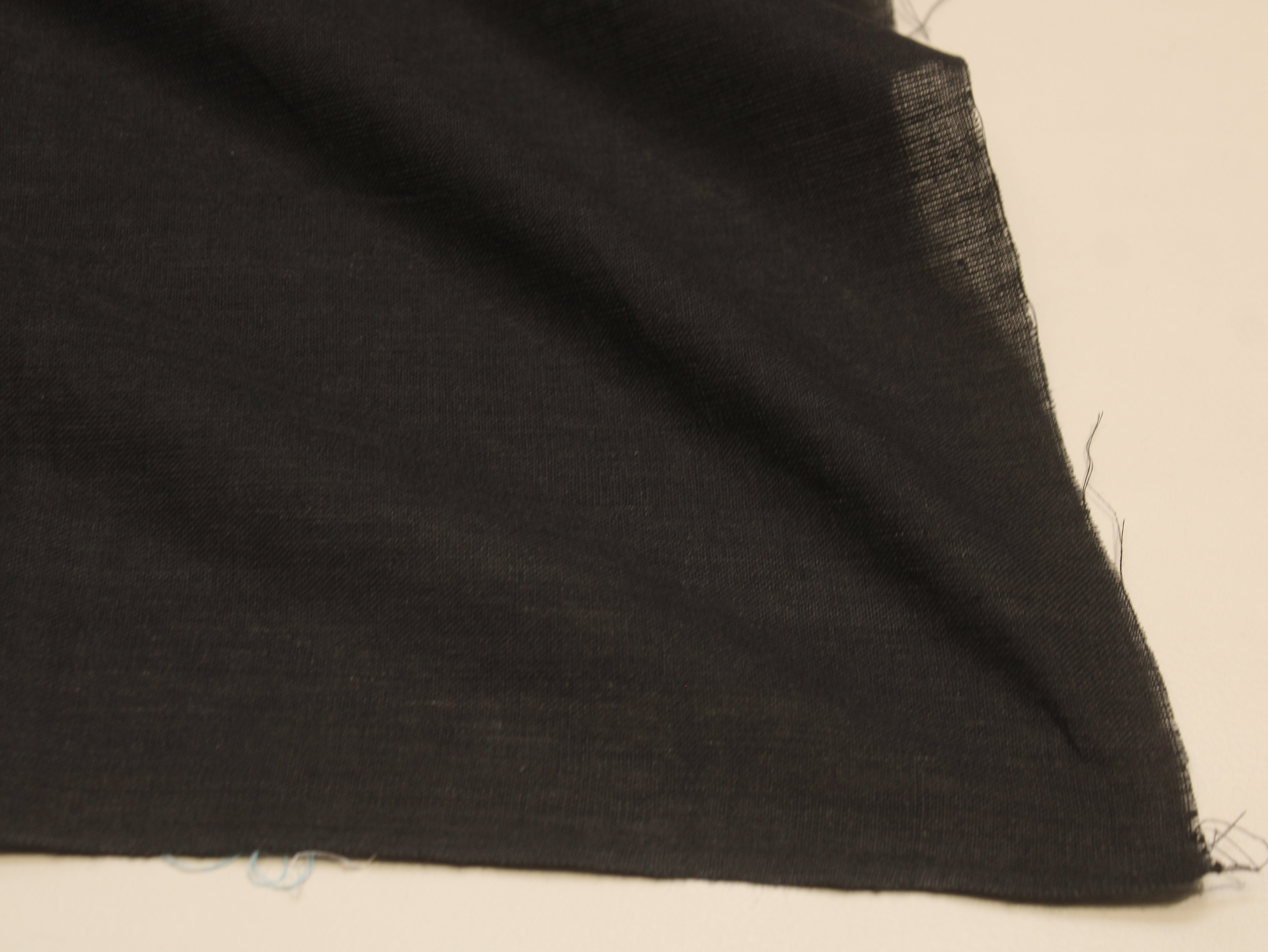 Pure Cotton Plain Handloom Fabric 44 Inches Width - Black