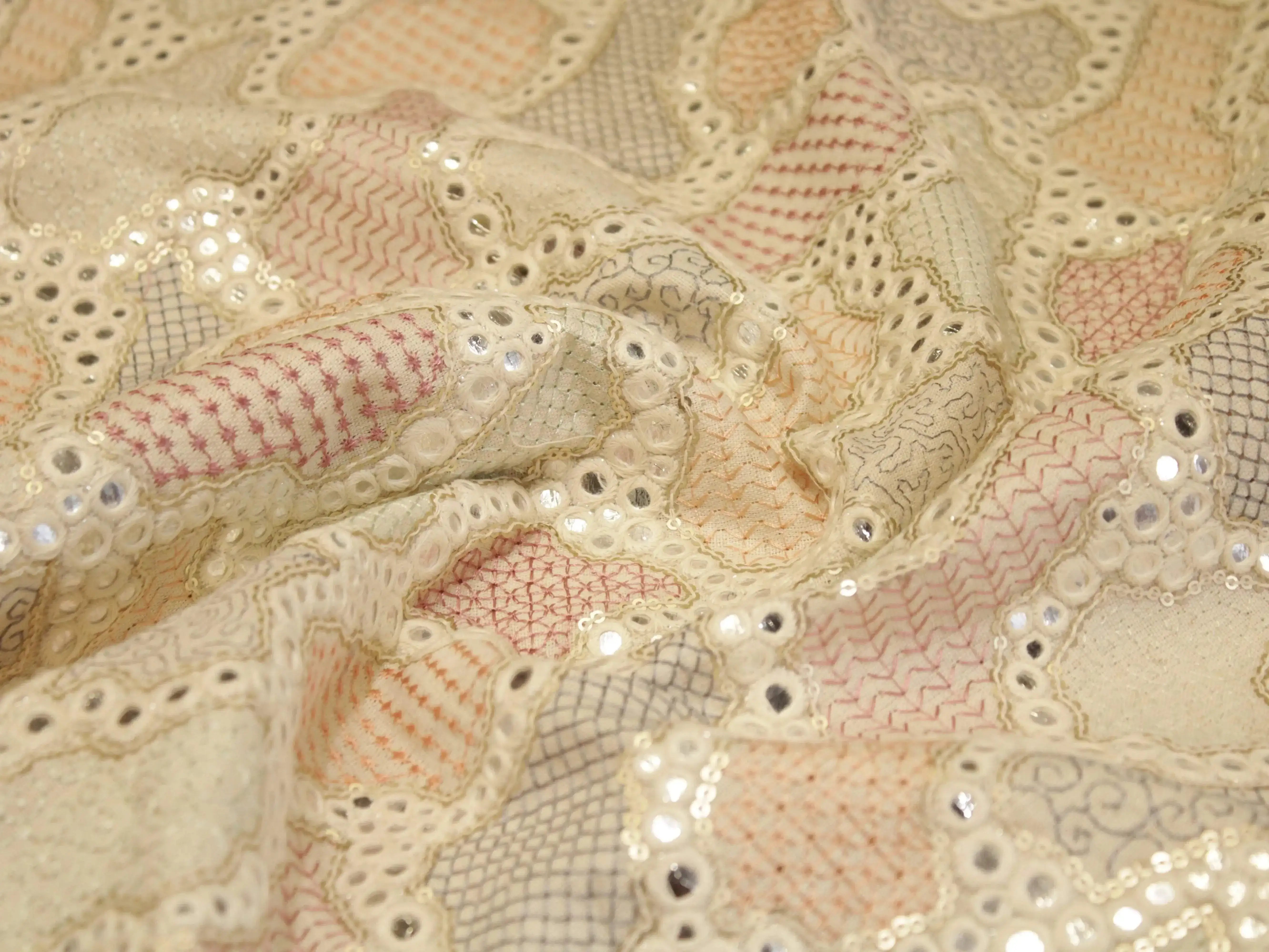 Premium Thread Work Fabric for Indowestern & Family Ensembles - M'Foks