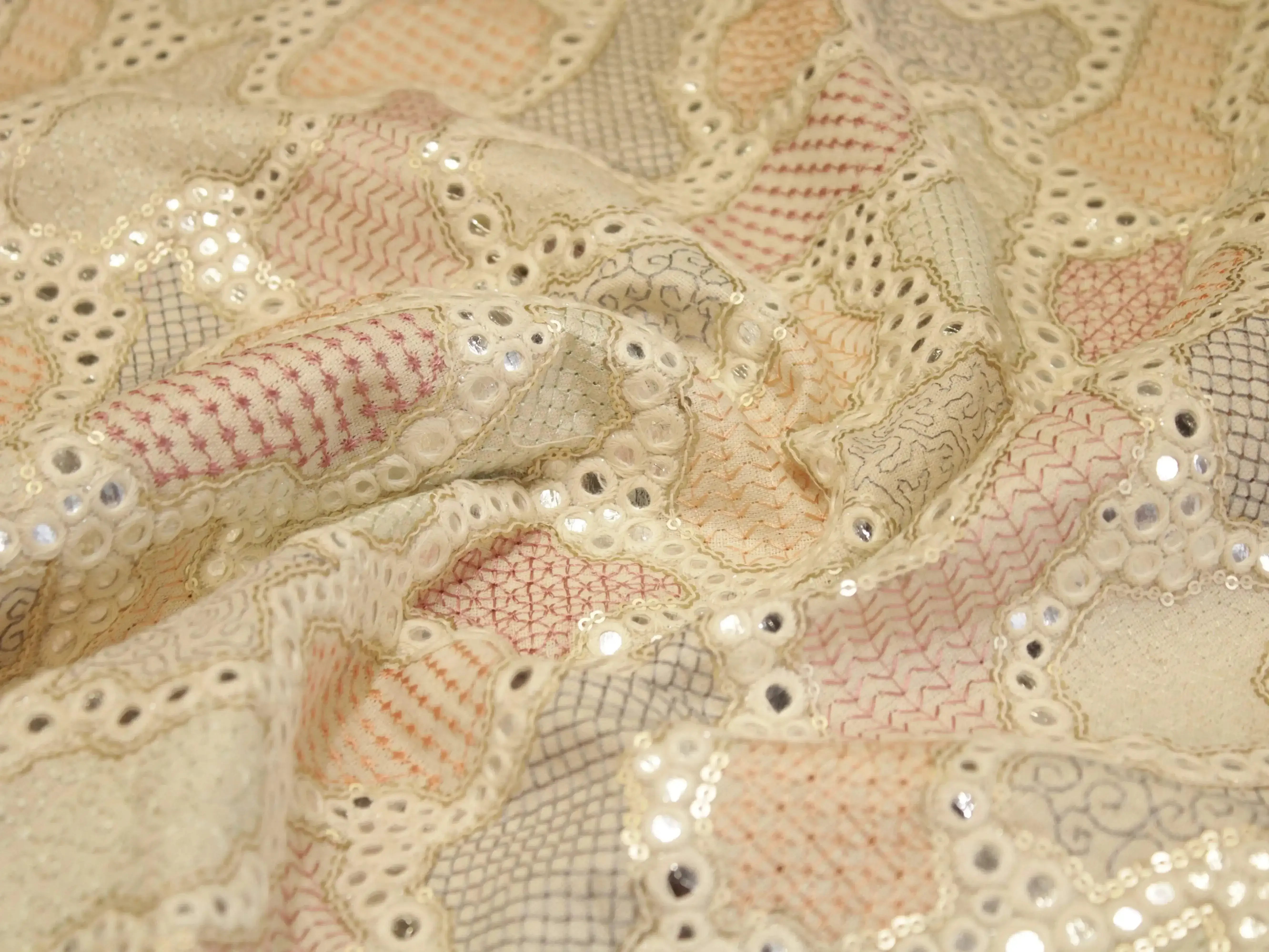 Premium Thread Work Fabric for Indowestern & Family Ensembles - M'Foks