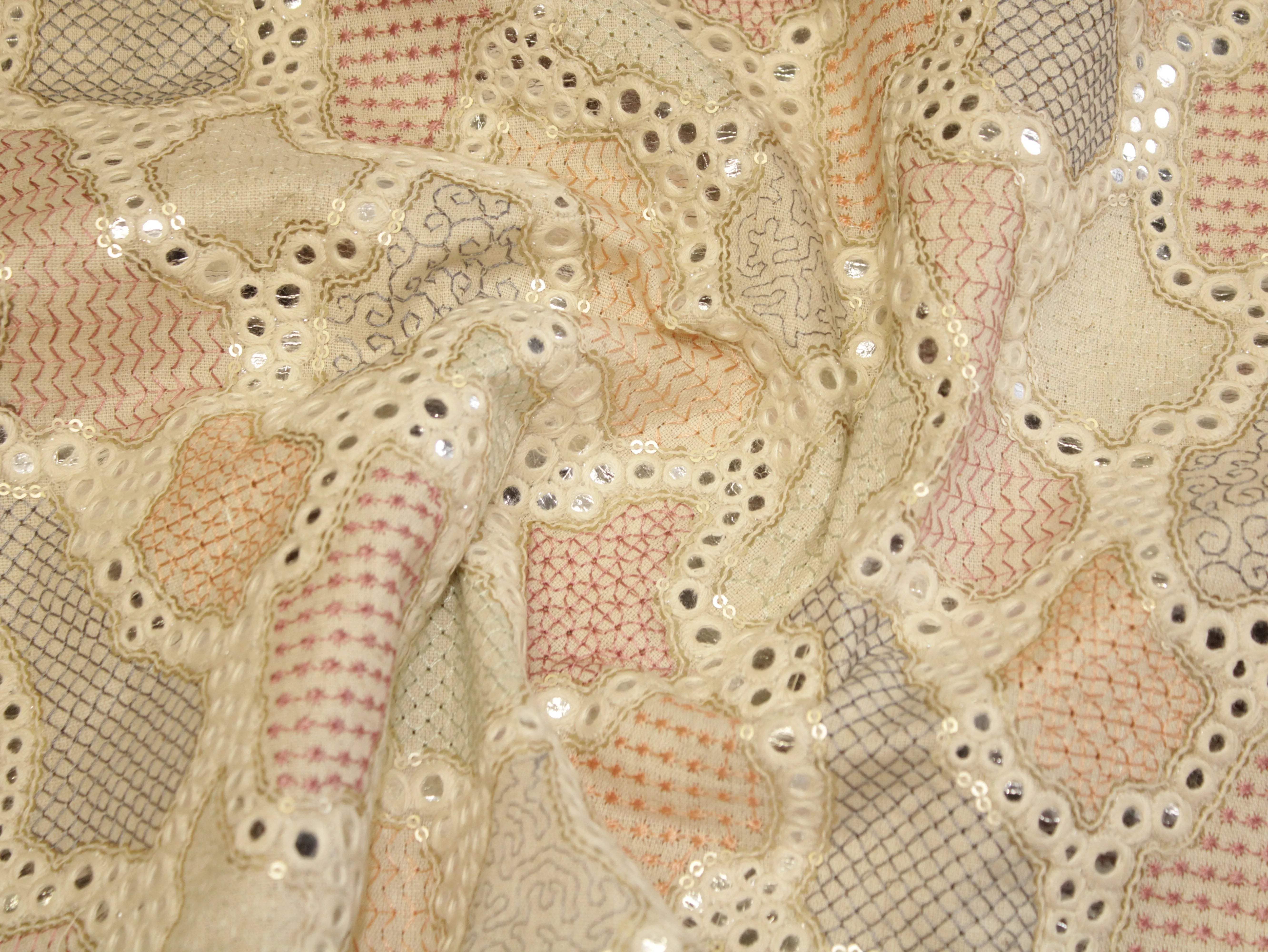 Premium Thread Work Fabric for Indowestern & Family Ensembles - M'Foks