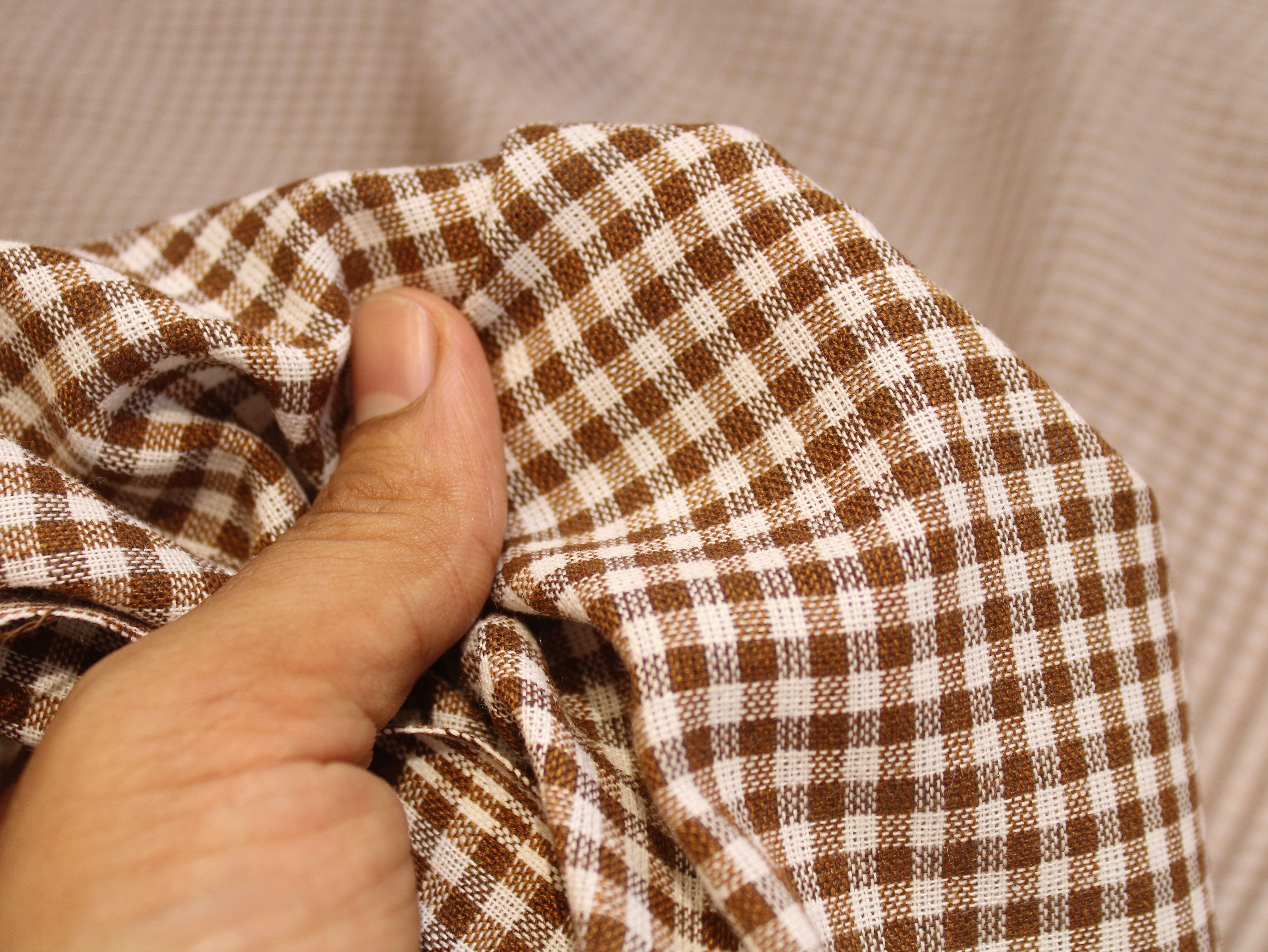 Tissu Seersucker Pur Coton Lavé Qualité 44 Pouces | Seersucker À Carreaux