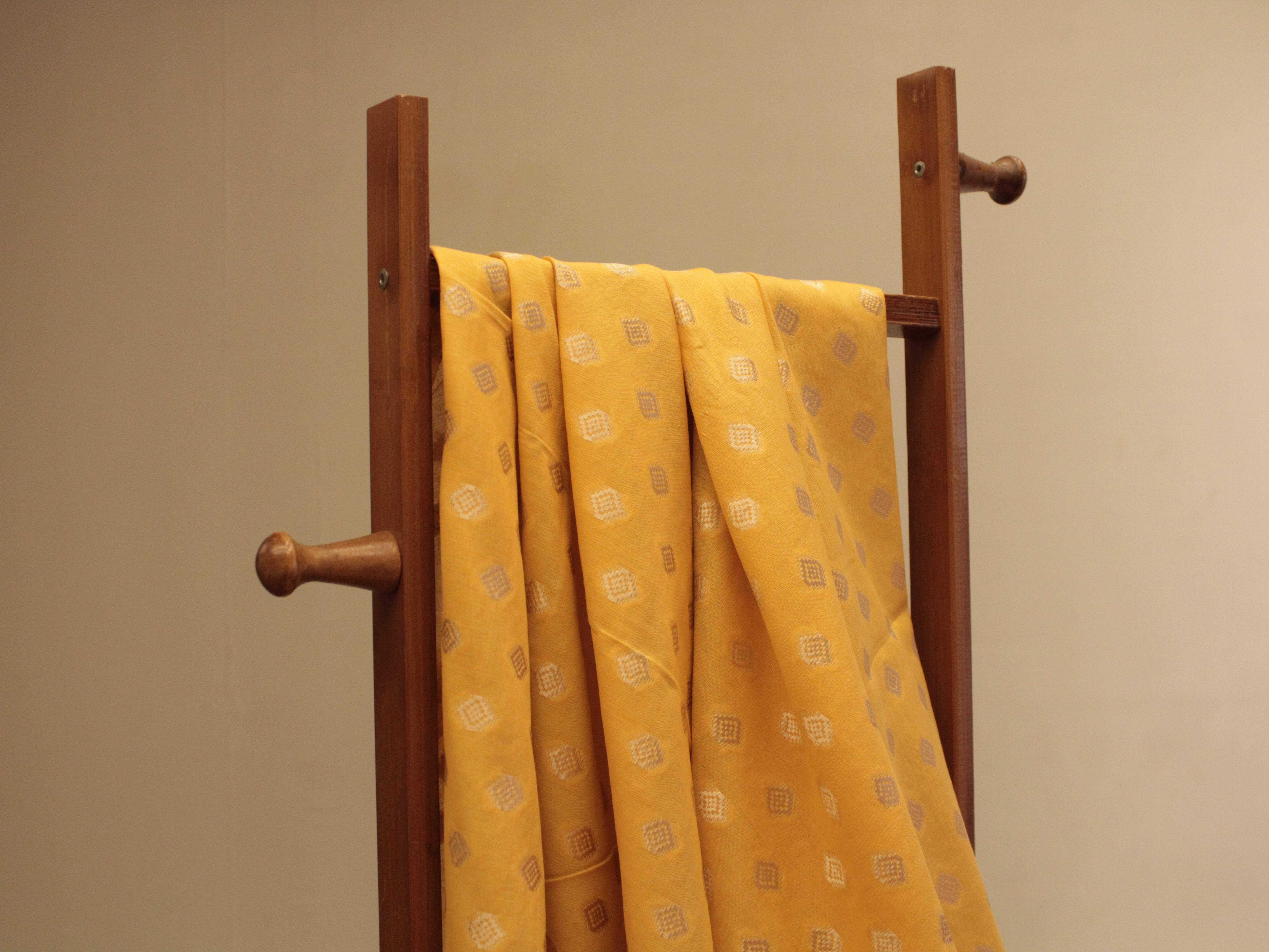 Natural Cotton Woven Fabric - Pastel Yellow - M'Foks