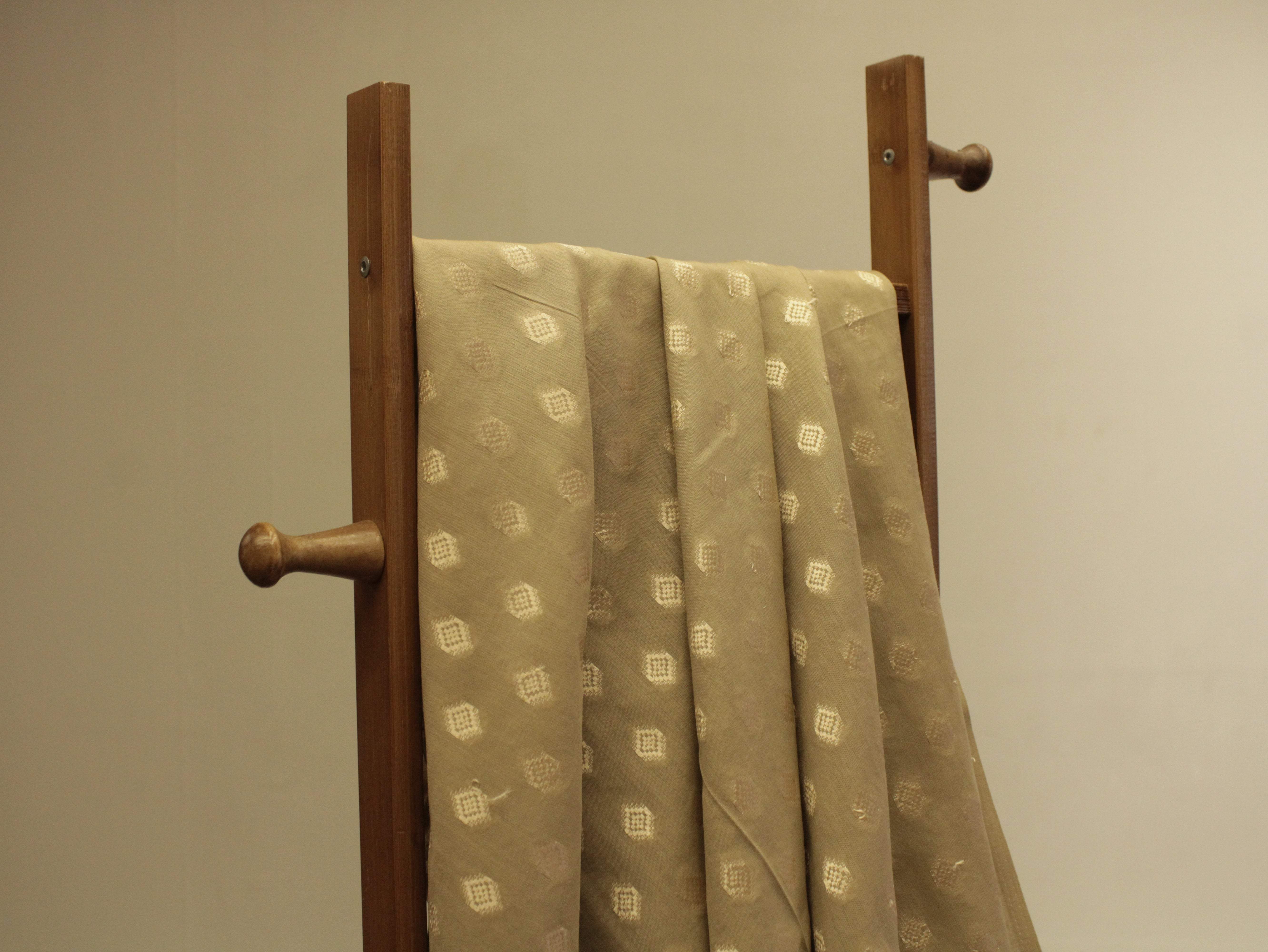 Natural Cotton Woven Fabric - Dusty Grey - M'Foks