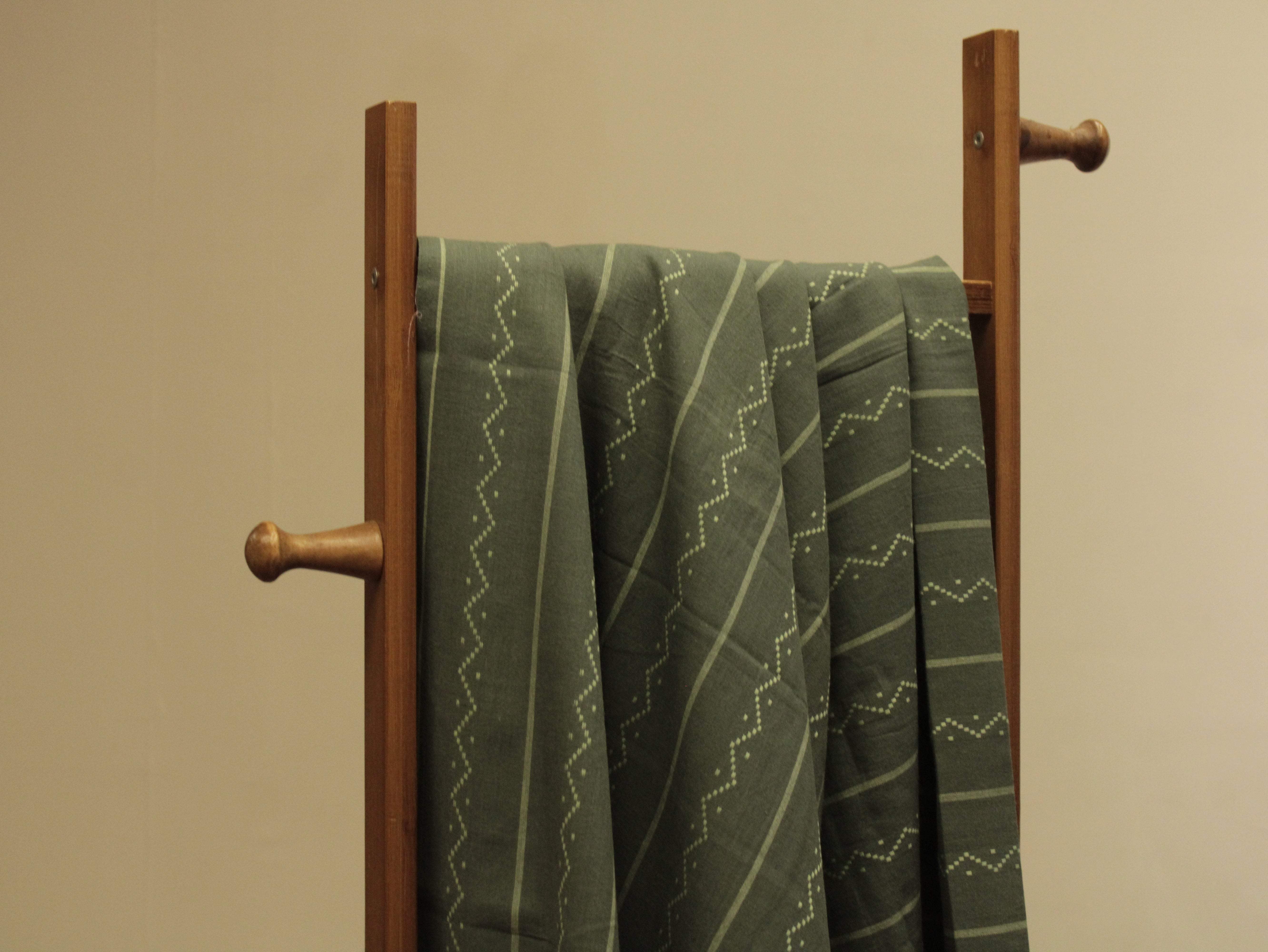 Natural Cotton Woven Fabric - Pastel Green - M'Foks