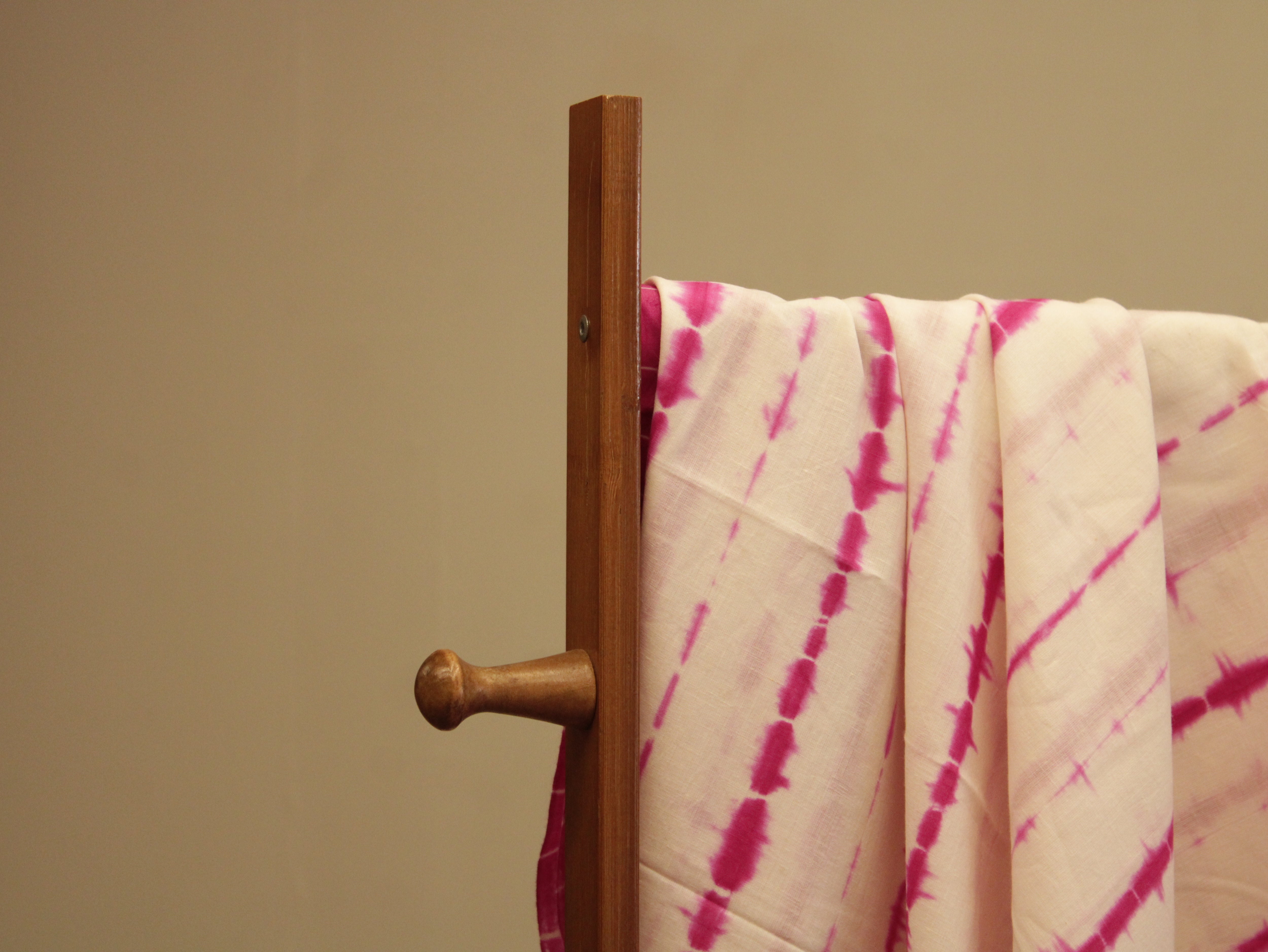 Chanderi Silk Thread & Sequin Work Fabric - Onion