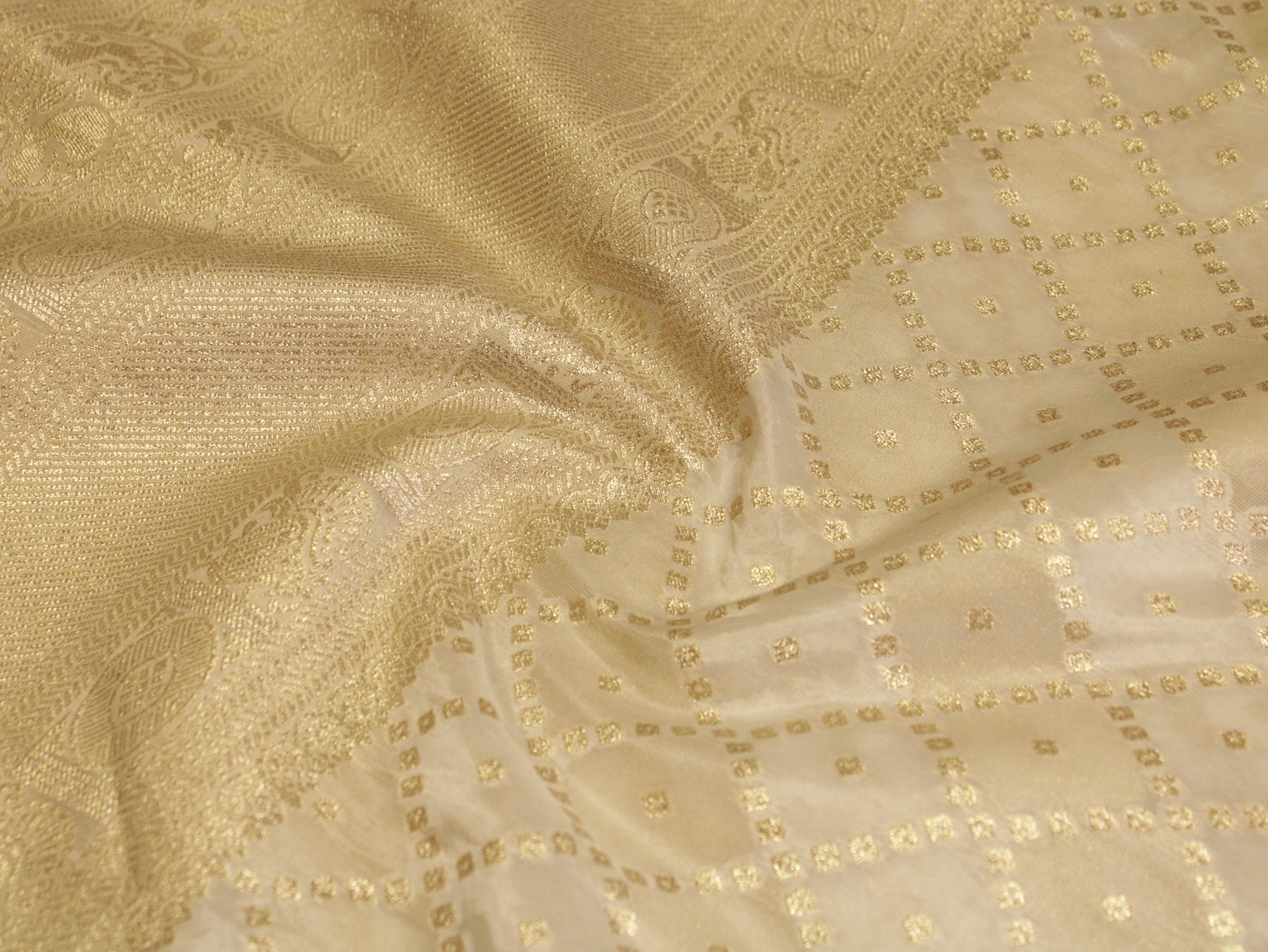 Premium Jacquard Panel Tissue Fabric - Dyeable - M'Foks