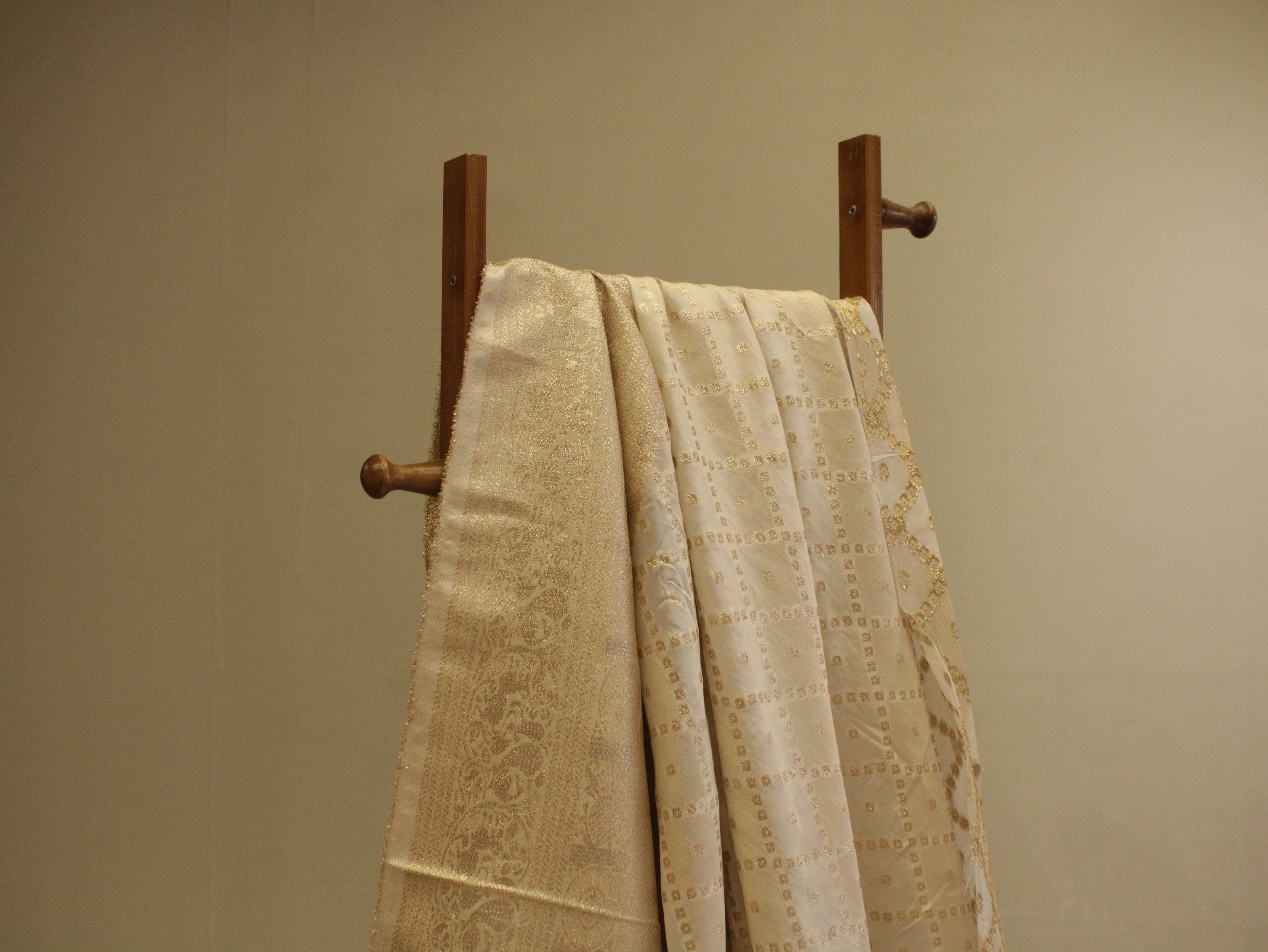 Premium Jacquard Panel Tissue Fabric - Dyeable - M'Foks