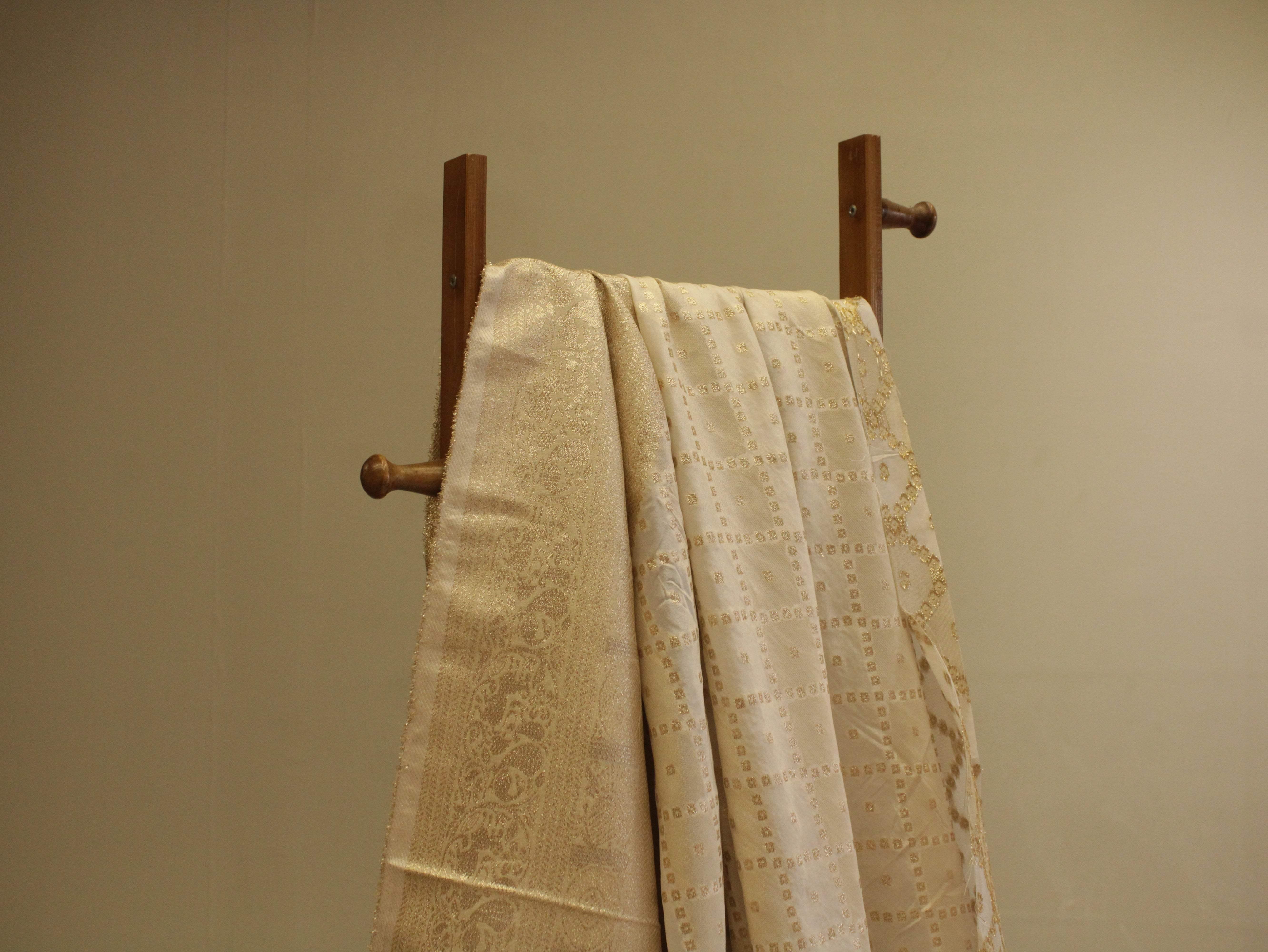 Premium Jacquard Panel Tissue Fabric - Dyeable - M'Foks