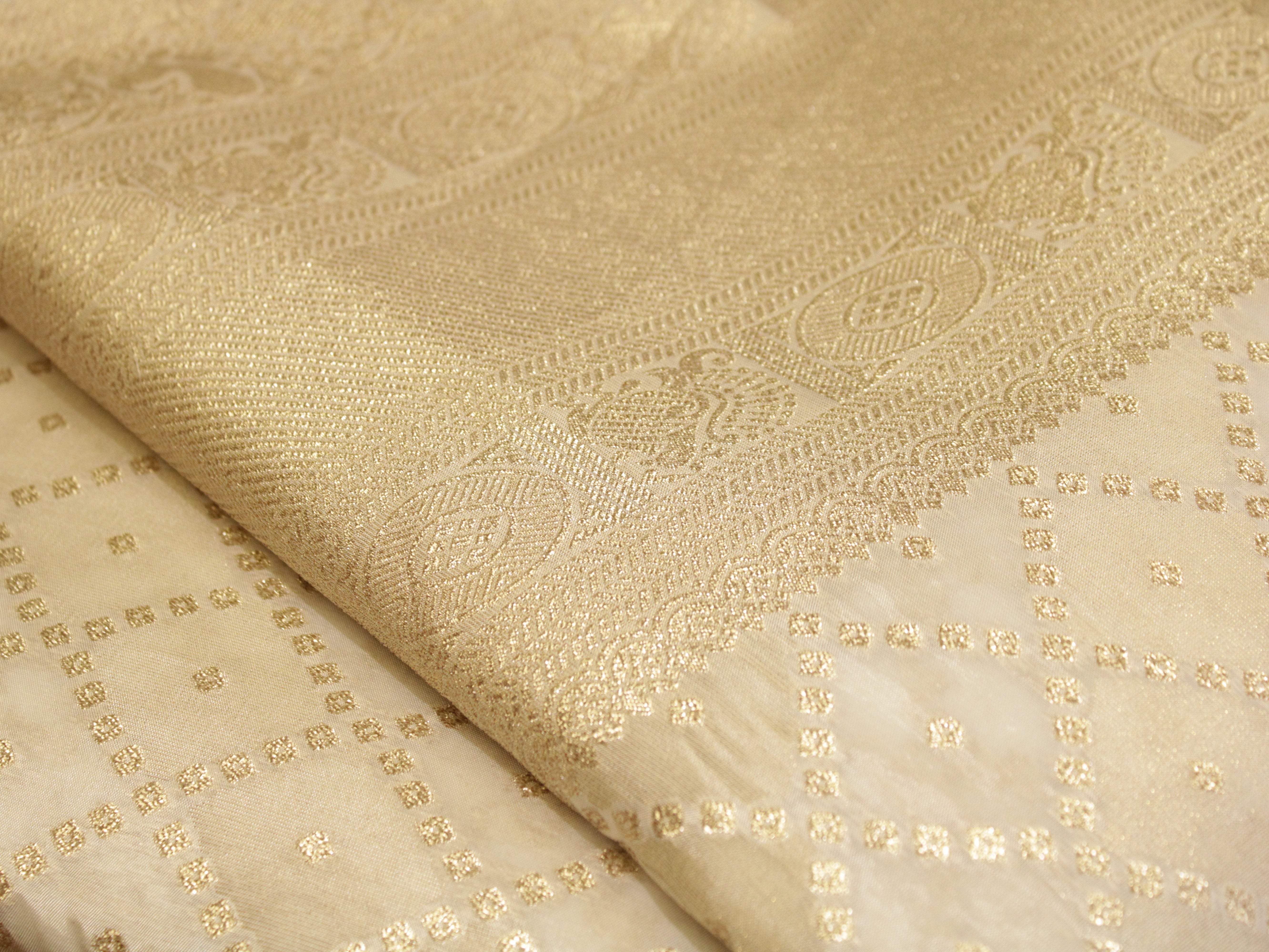 Premium Jacquard Panel Tissue Fabric - Dyeable - M'Foks