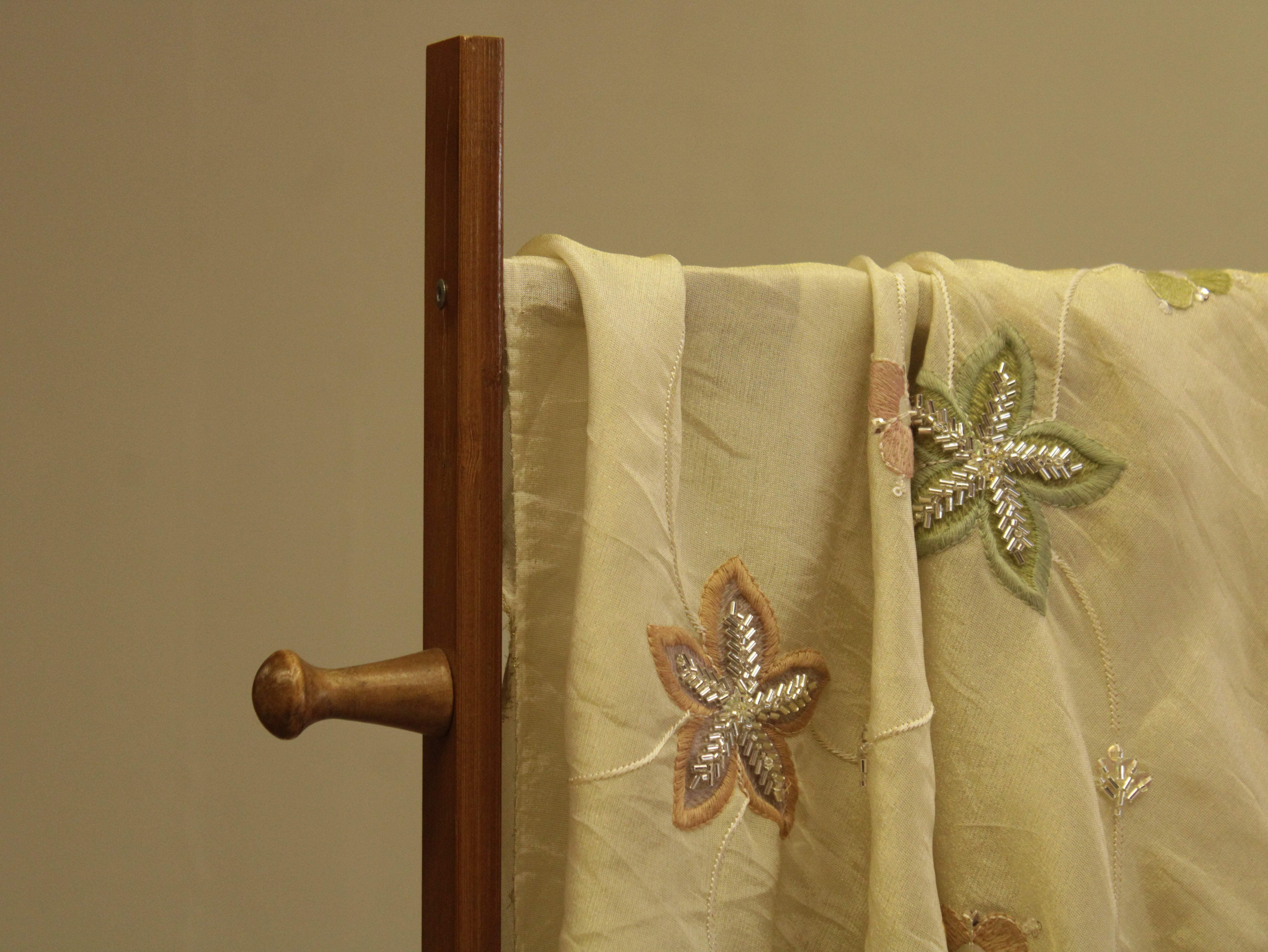 Premium Pure Tissue Fabric with Rich Pearl Work - M'Foks