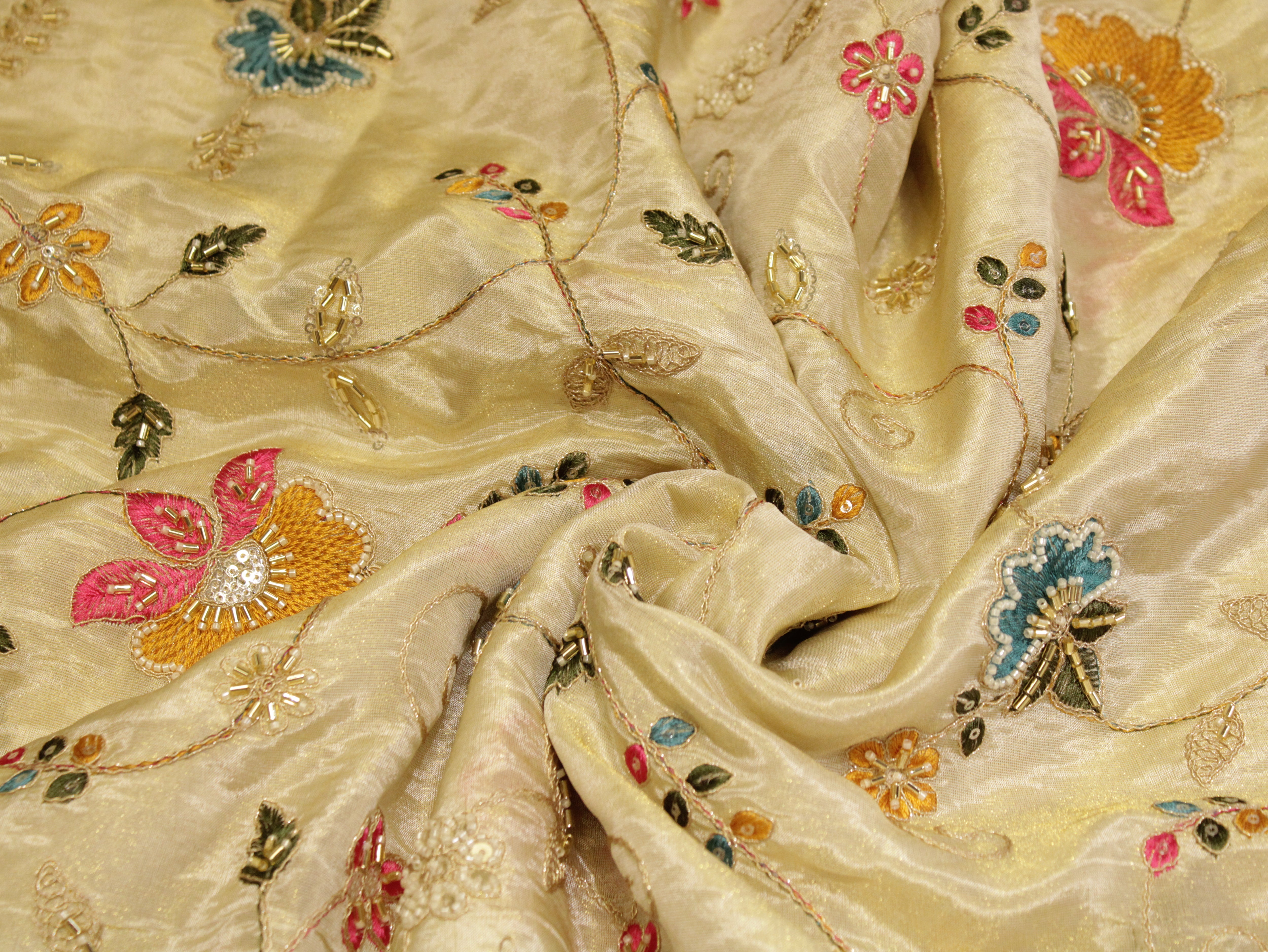 Enchanted Weaves: Cotton Satin Kalamkari Tales by M'Foks