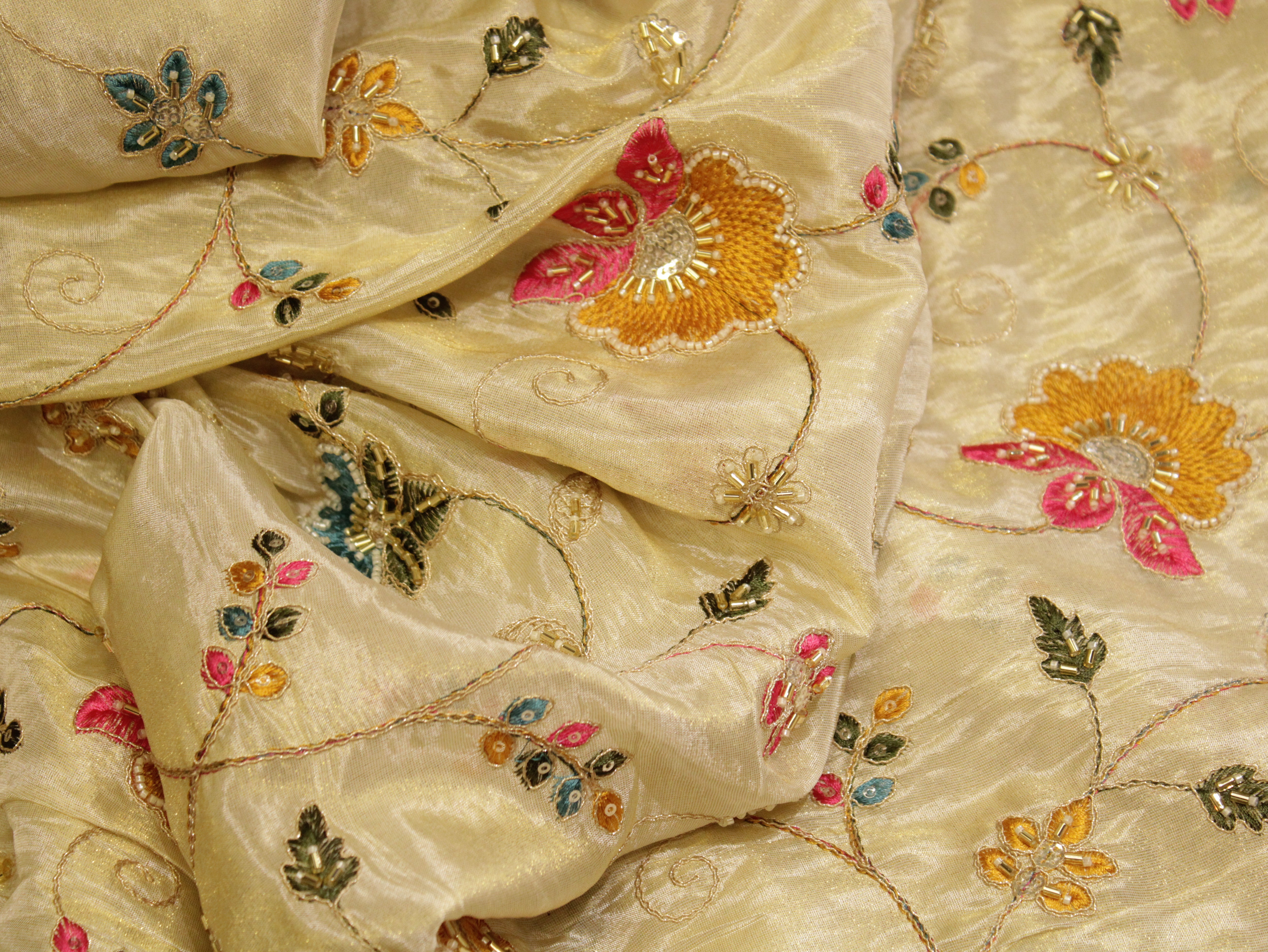 Enchanted Weaves: Cotton Satin Kalamkari Tales by M'Foks