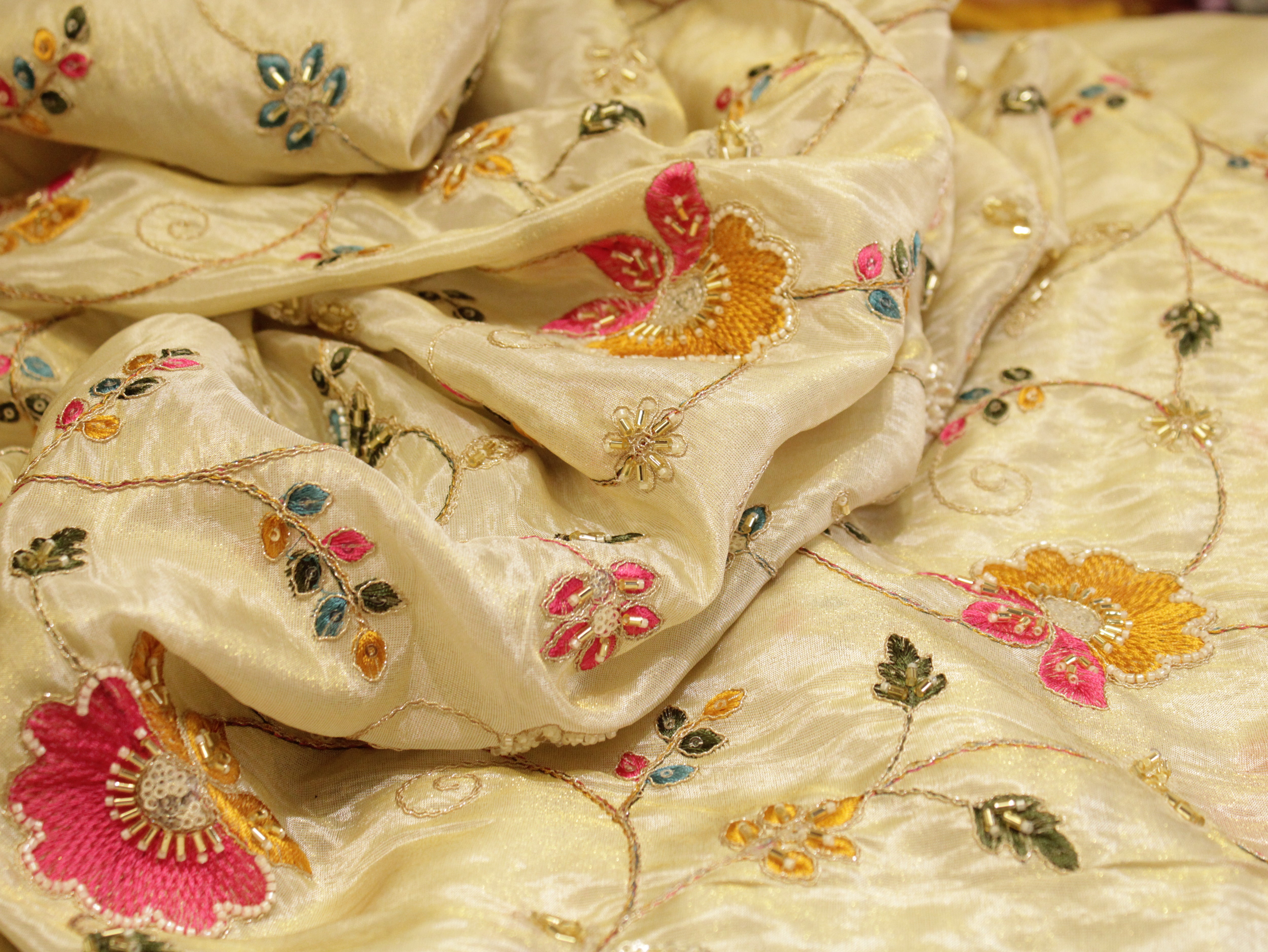 Enchanted Weaves: Cotton Satin Kalamkari Tales by M'Foks