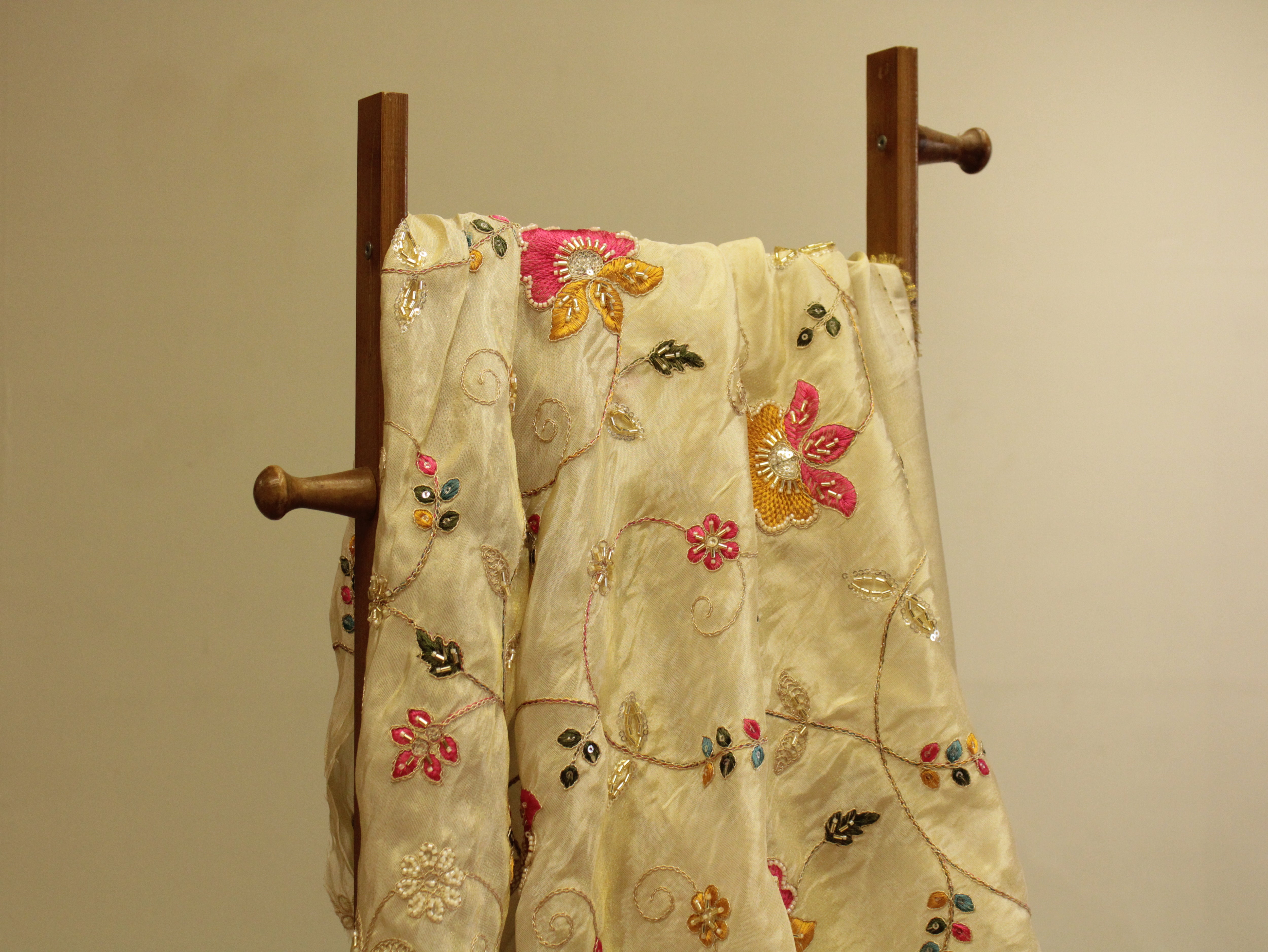 Enchanted Weaves: Cotton Satin Kalamkari Tales by M'Foks