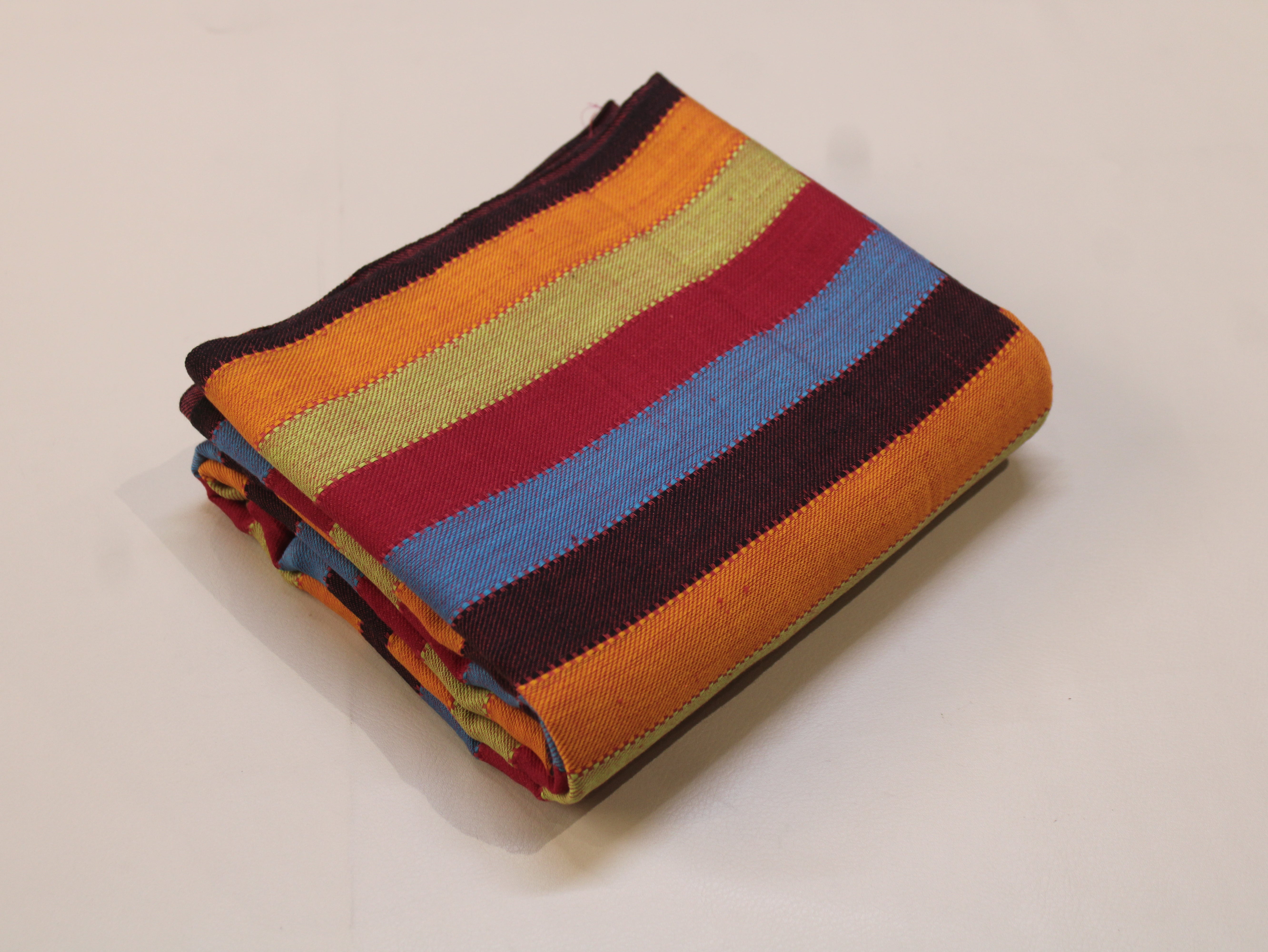 Pure Cotton Yarn-Dyed Handloom Stripe Fabric — Vibrant Horizon
