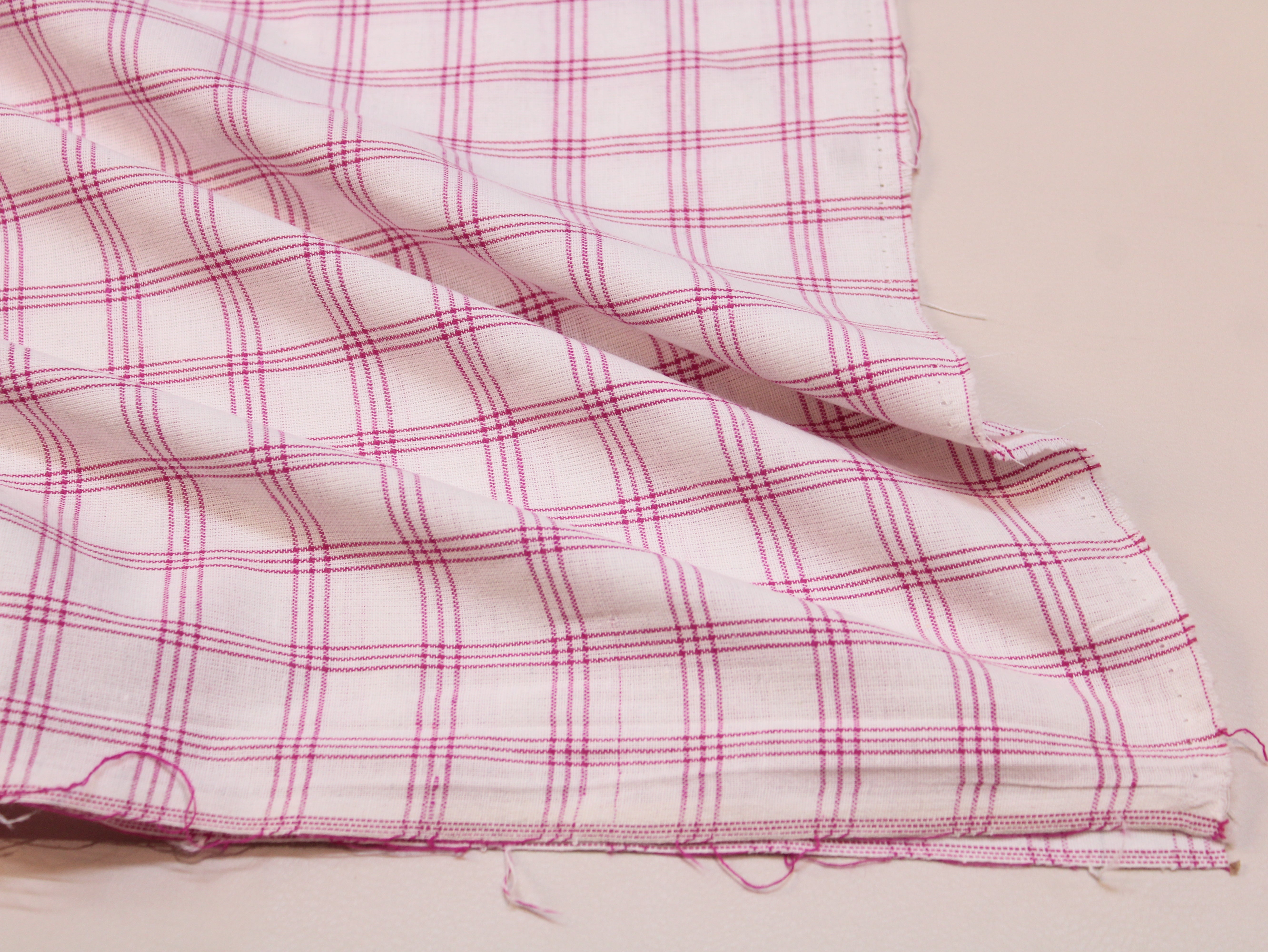 Tissu Seersucker Pur Coton Lavé Qualité 44 Pouces | Seersucker À Carreaux