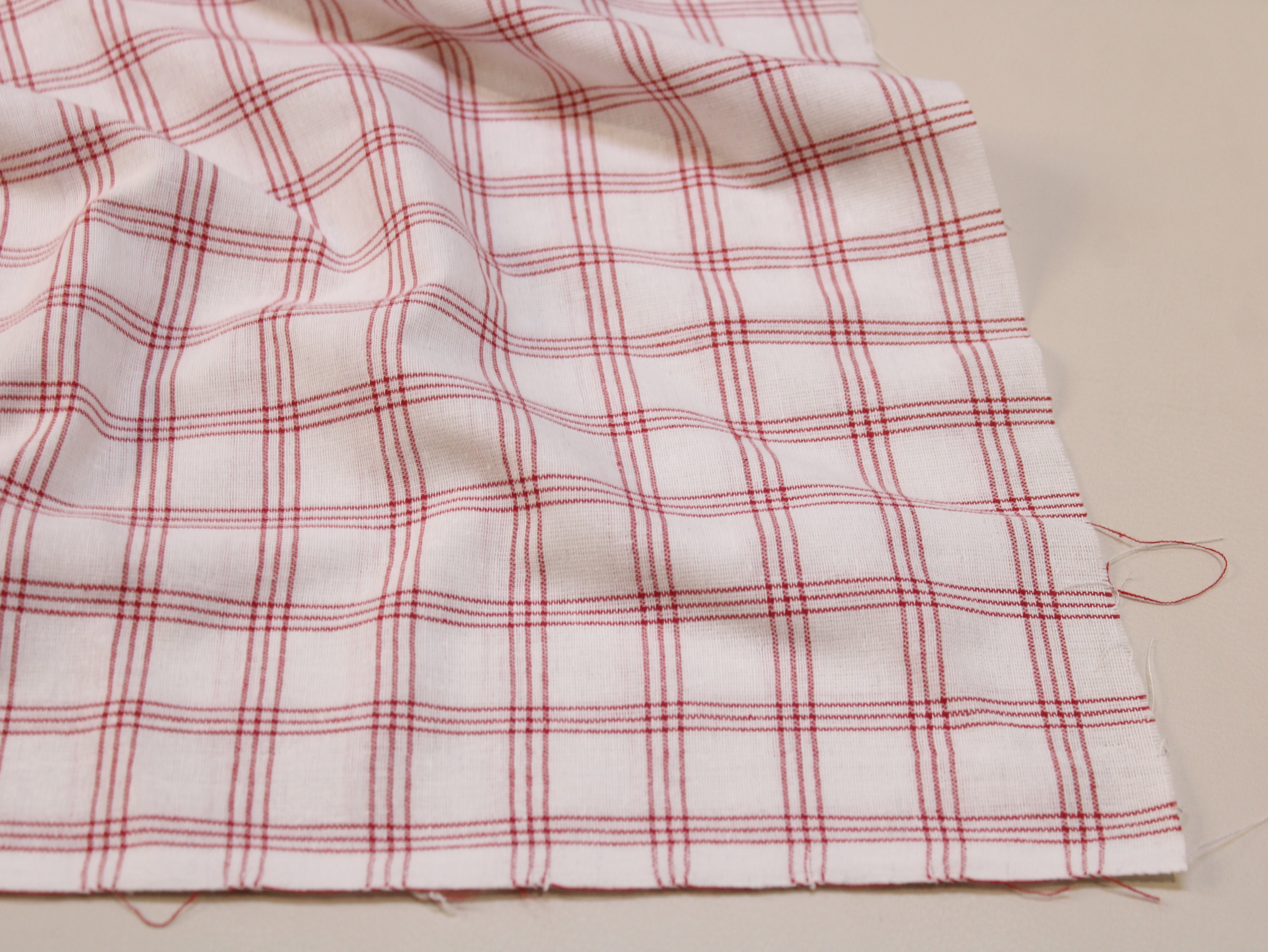 Tissu Seersucker Pur Coton Lavé Qualité 44 Pouces | Seersucker À Carreaux