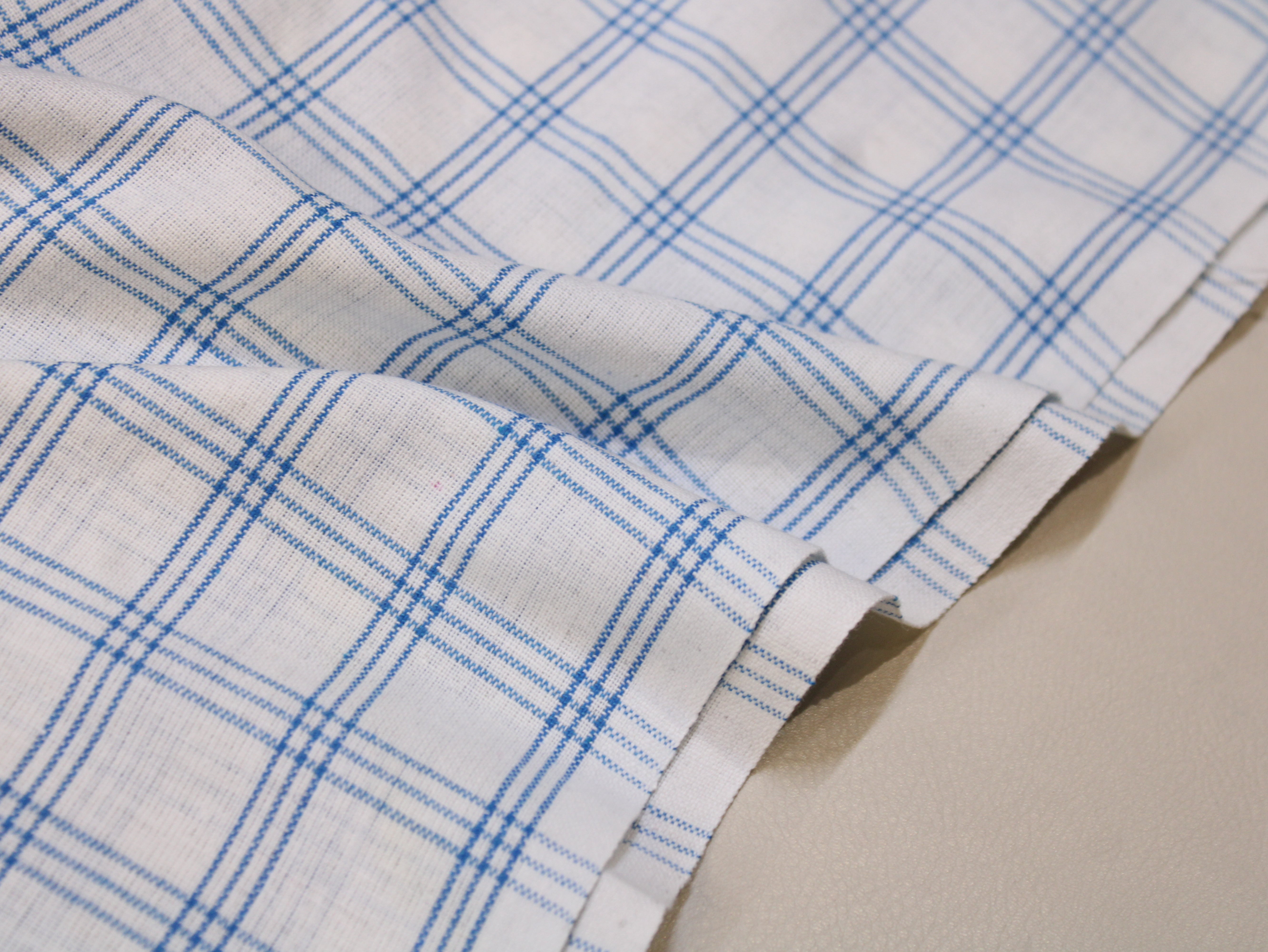 Tissu Seersucker Pur Coton Lavé Qualité 44 Pouces | Seersucker À Carreaux