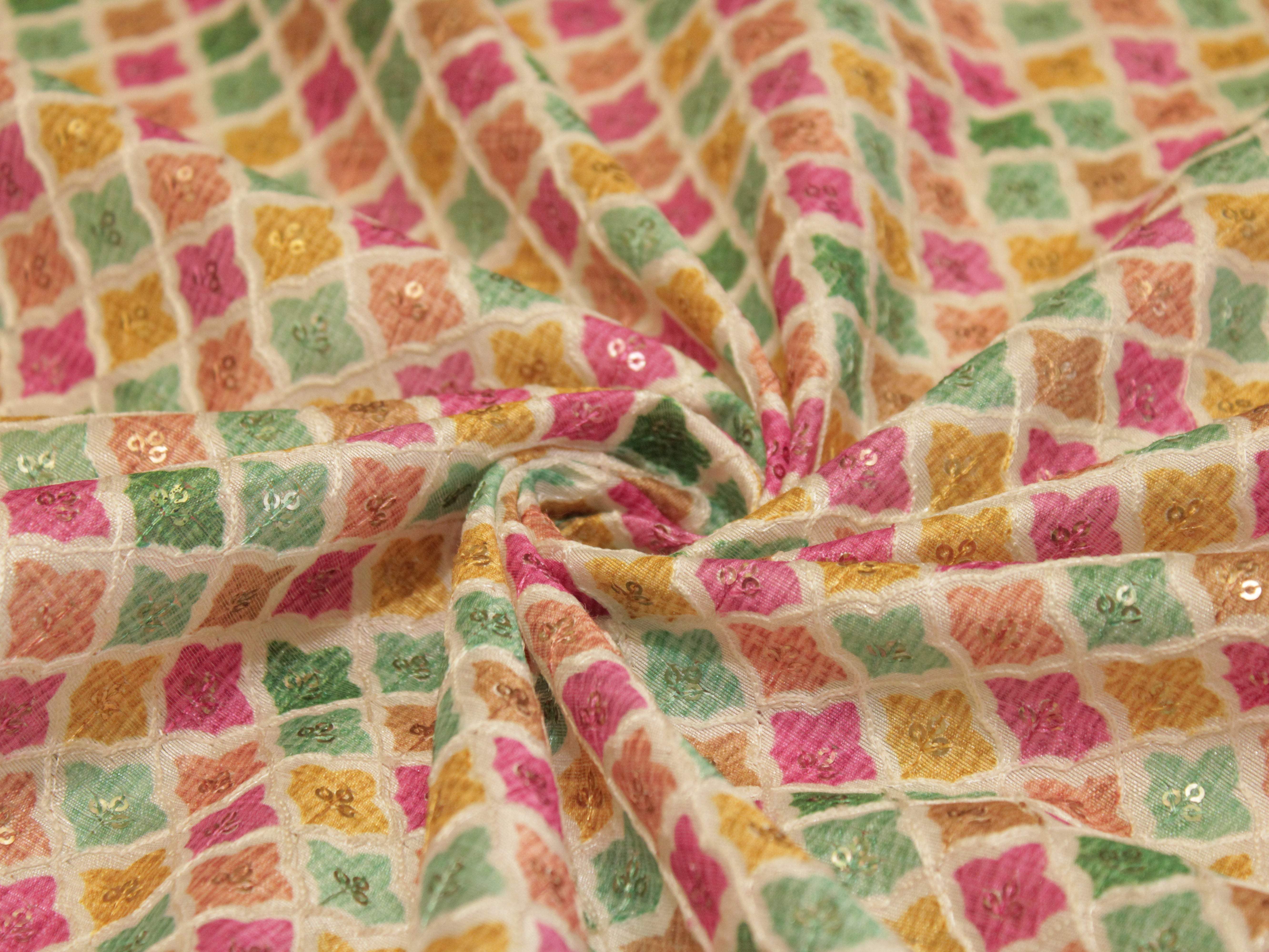 Premium Mulberry Silk Position Work Fabric - M'Foks