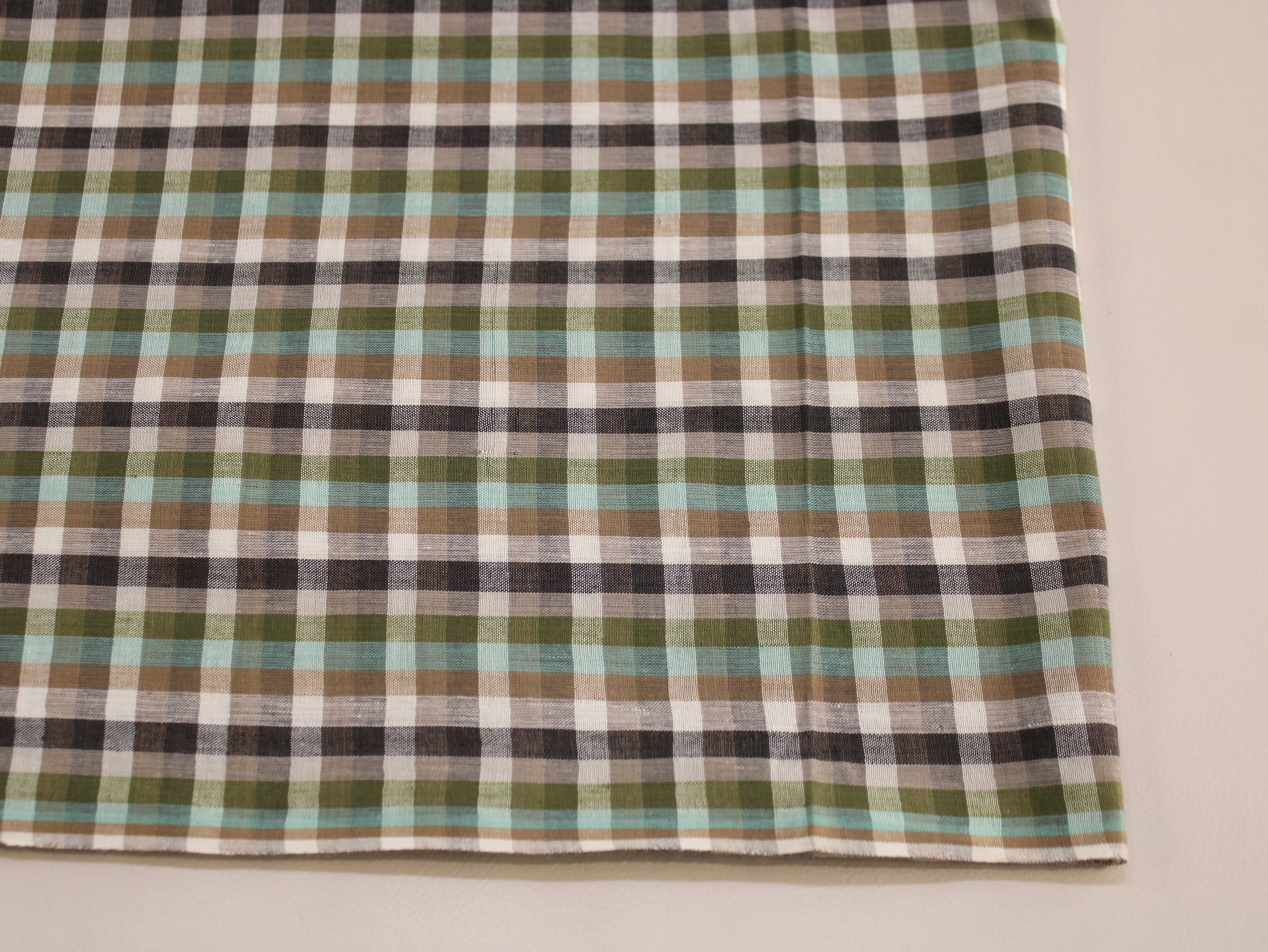 Pure Cotton Yarn-Dyed Handloom Madras Micro Check Fabric | 44 Inch | Washed | 85 GSM