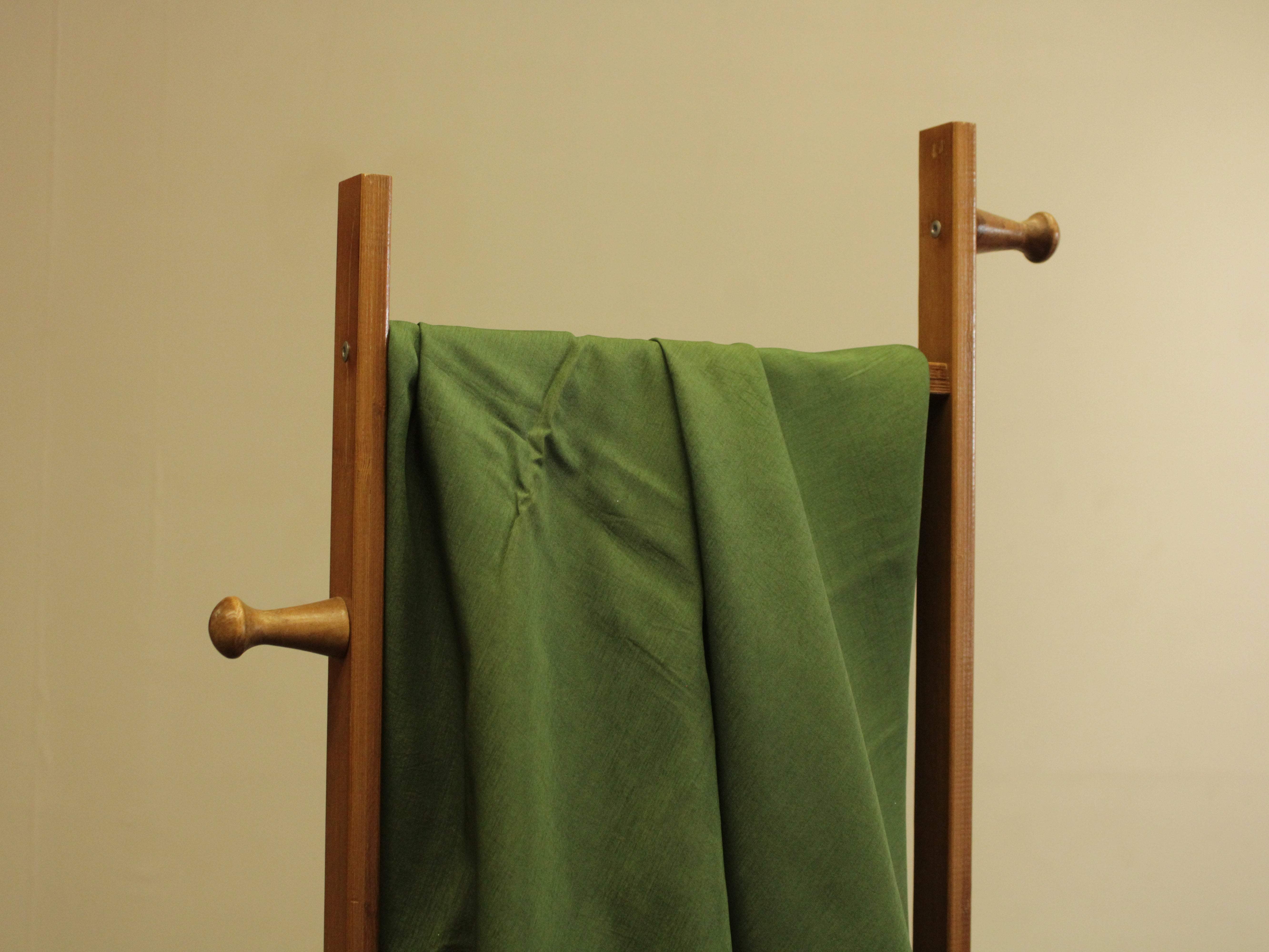 Plain dyed Muslin Silk Fabric - Mehndi Green - M'Foks
