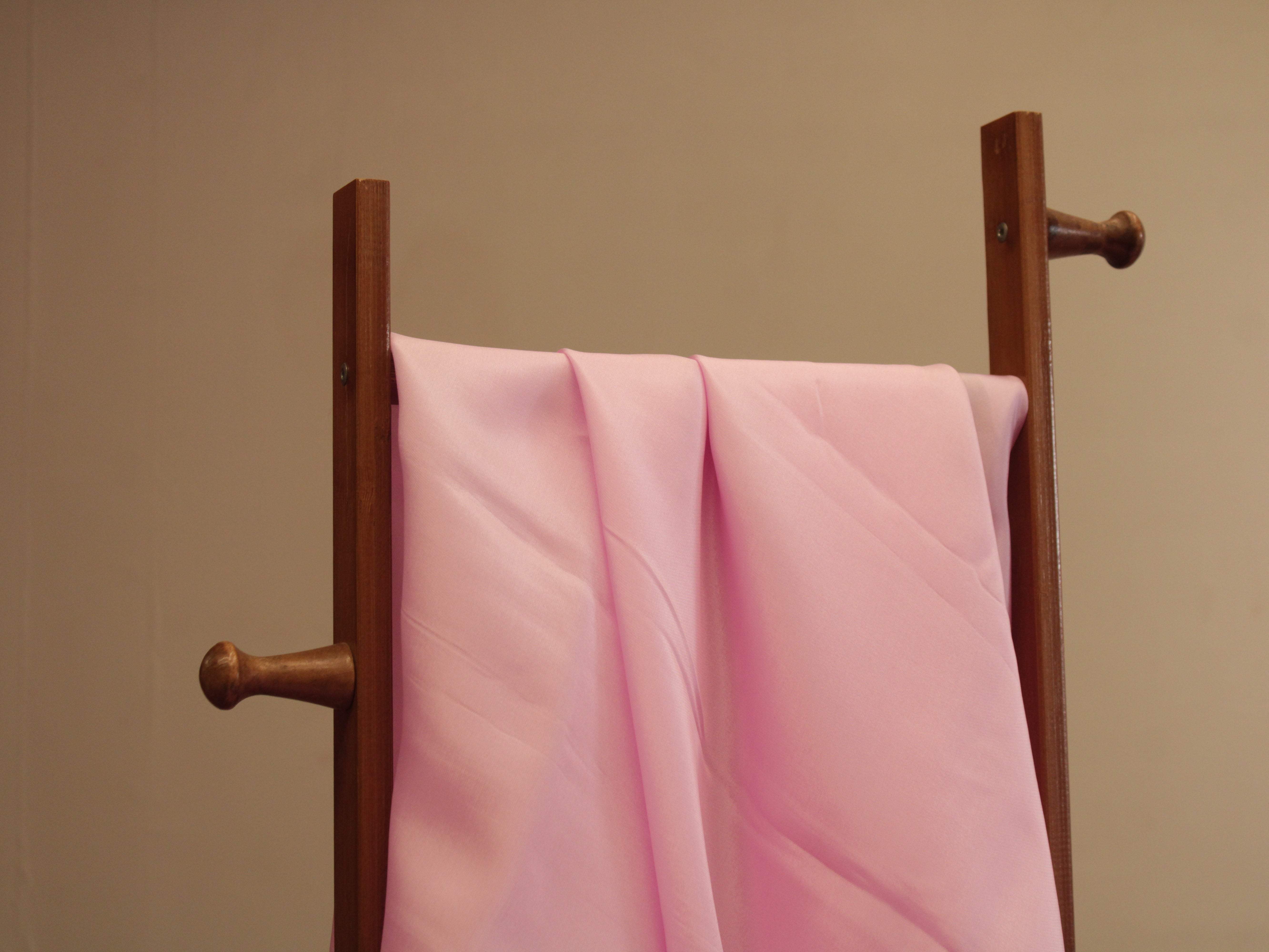 Plain dyed Upada Silk Fabric - Baby Pink - M'Foks