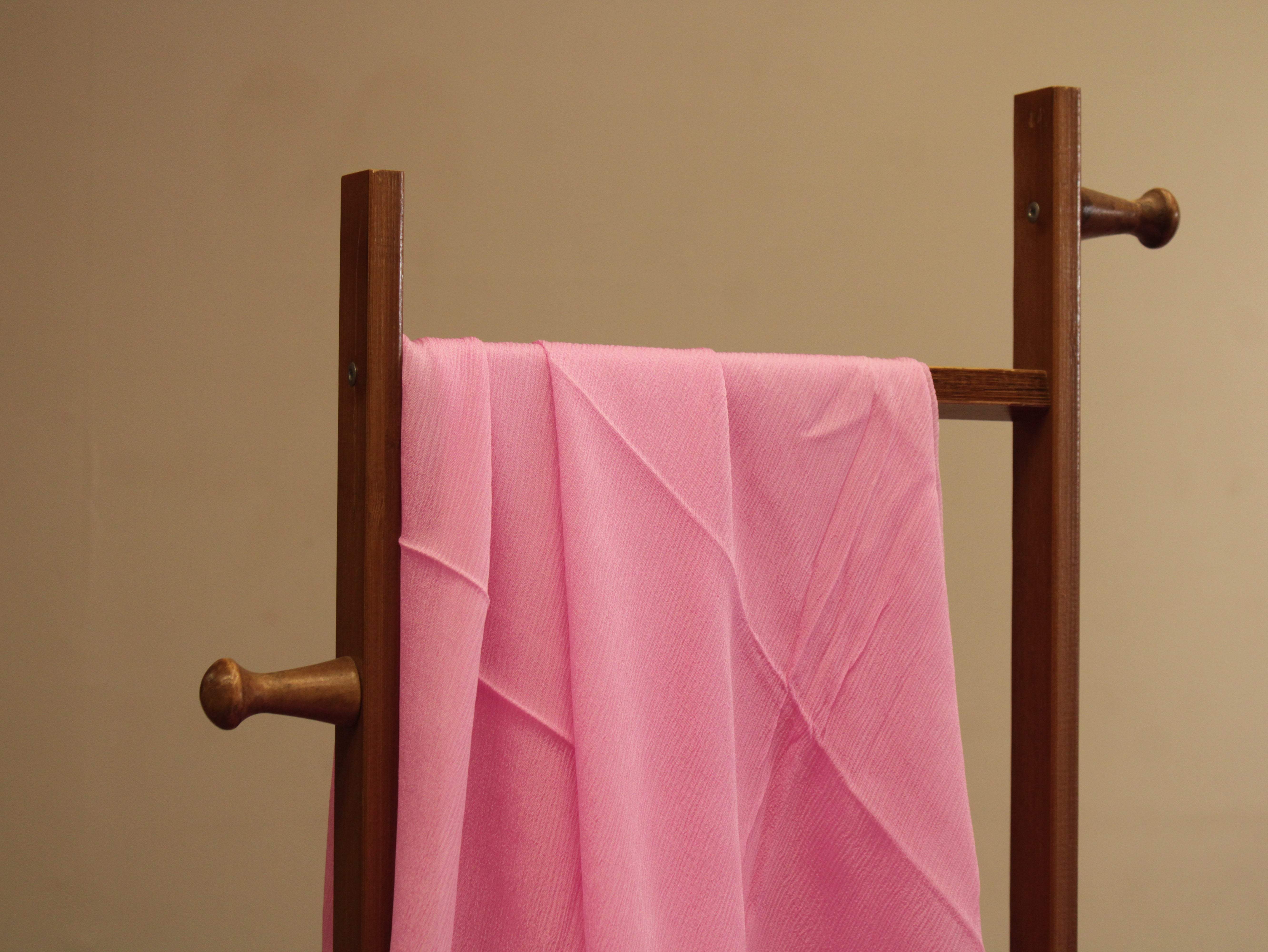 Plain dyed Chinon Fabric - Pink - M'Foks