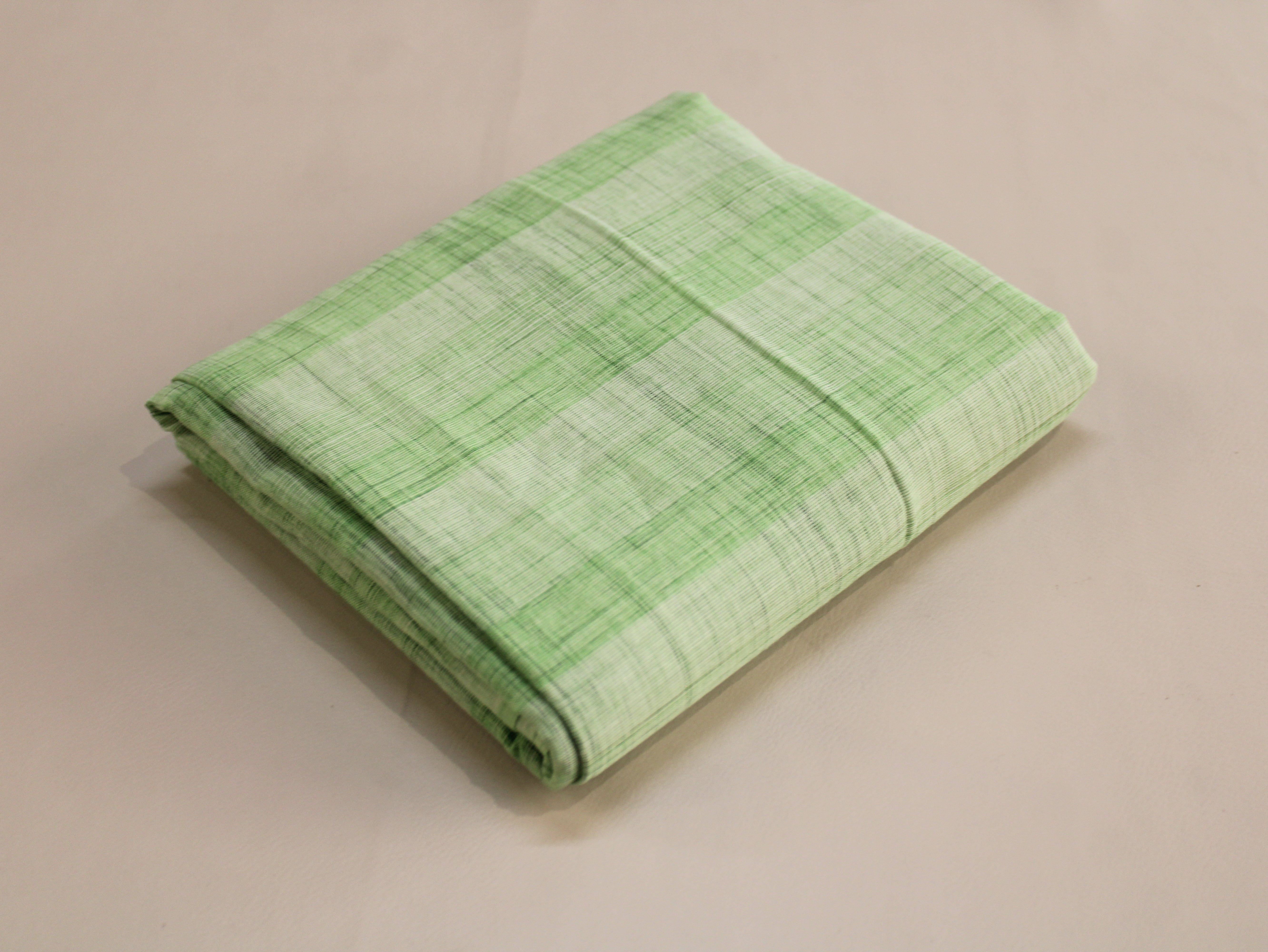 Pure Cotton Handloom Textured Fabric | Mint Meadow | 44 Inch | Non-Washed | 80 GSM