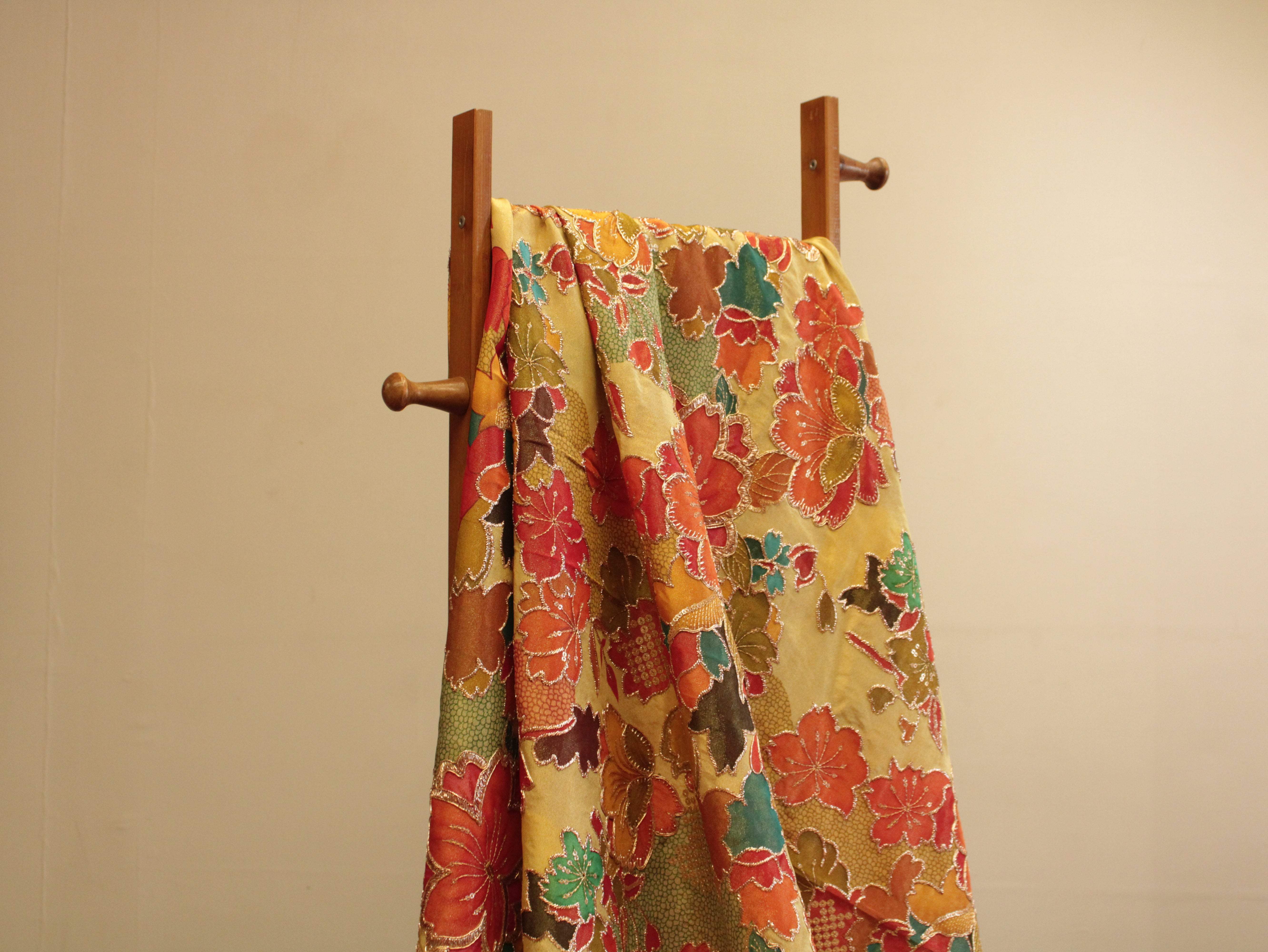 POSH : Digital Print with position work Tissue Fabric - Multicolor - M'Foks