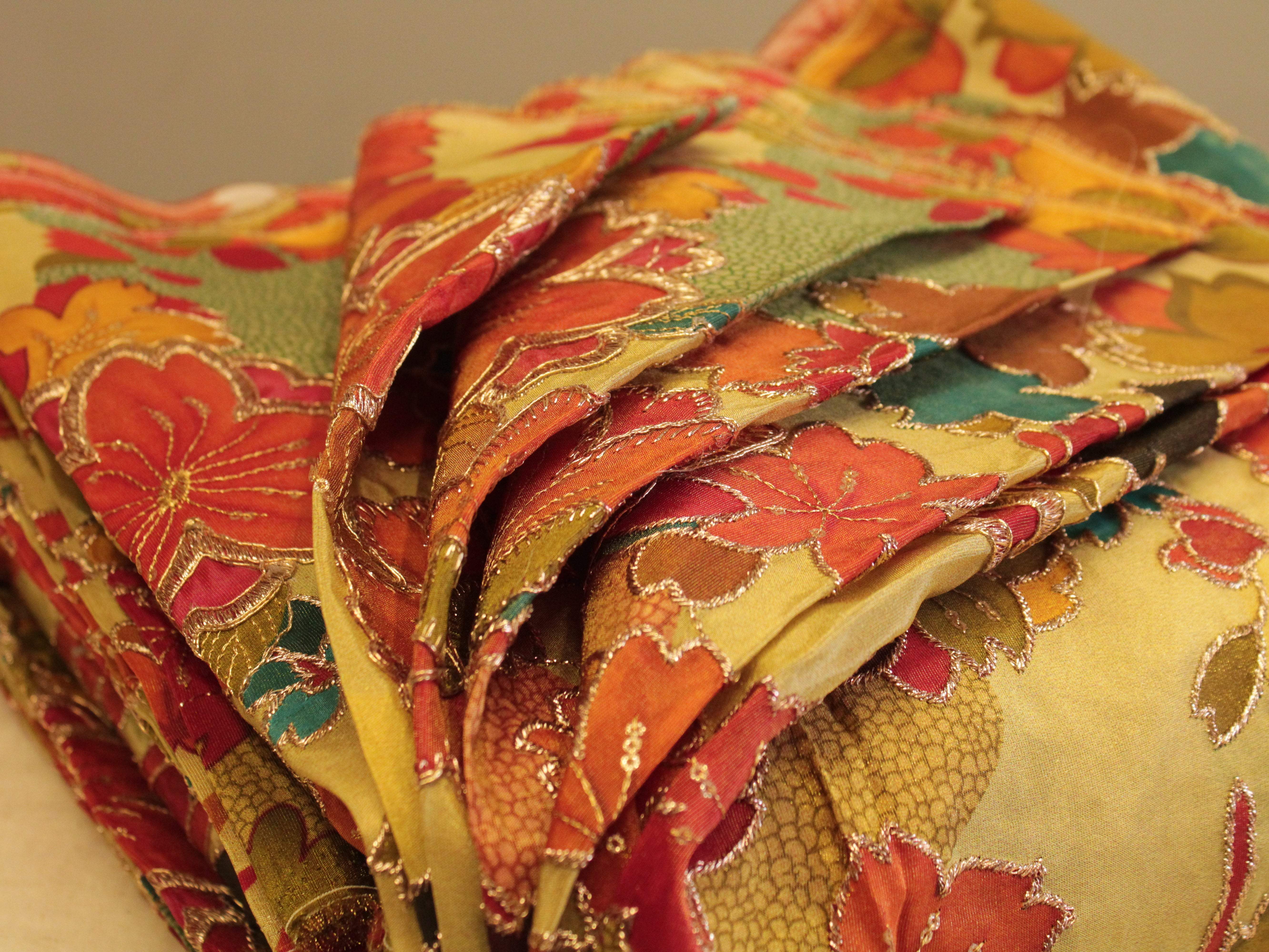 POSH : Digital Print with position work Tissue Fabric - Multicolor - M'Foks