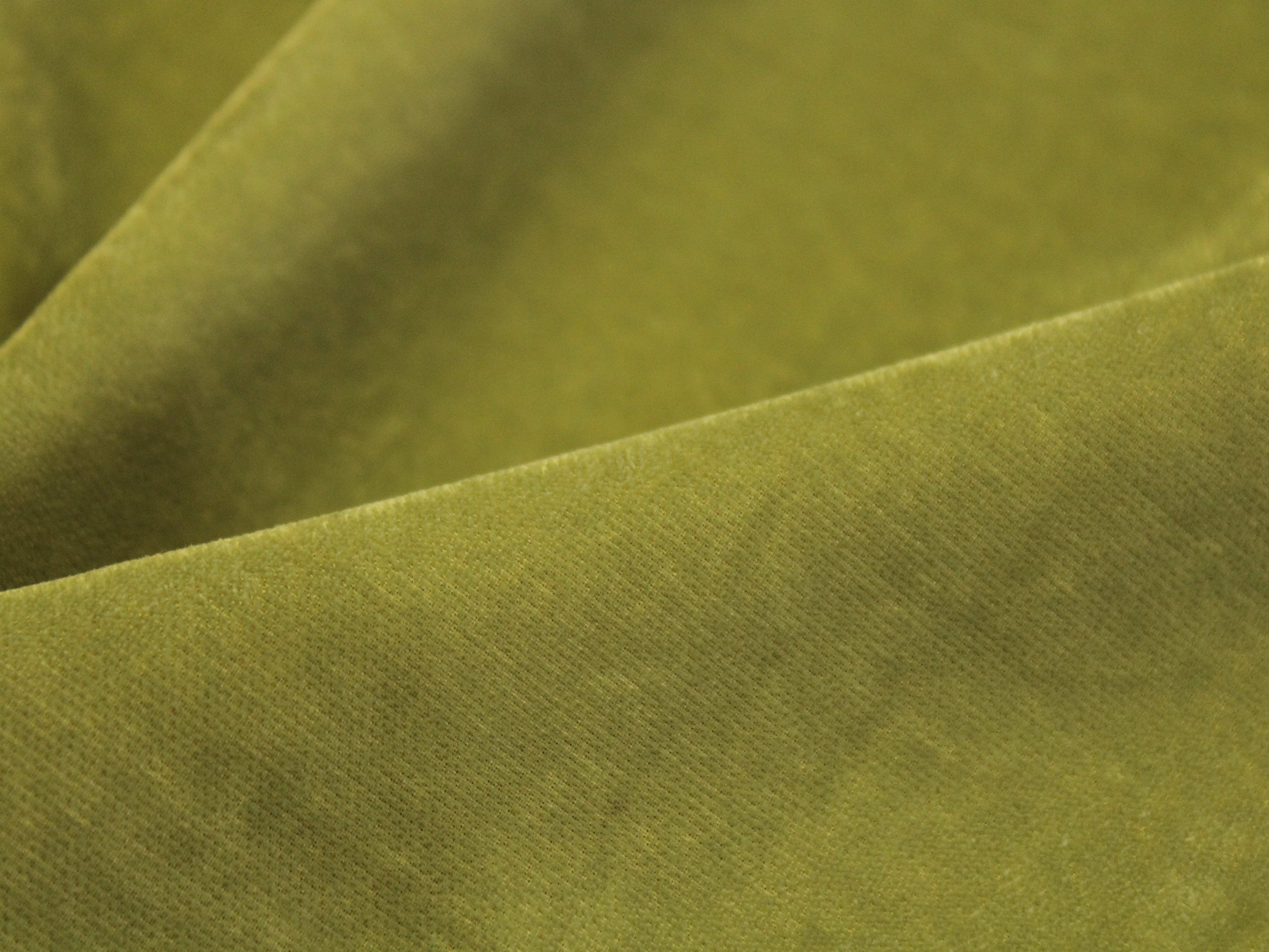 Premium Plain Micro Velvet Fabric - Pista Green - M'Foks