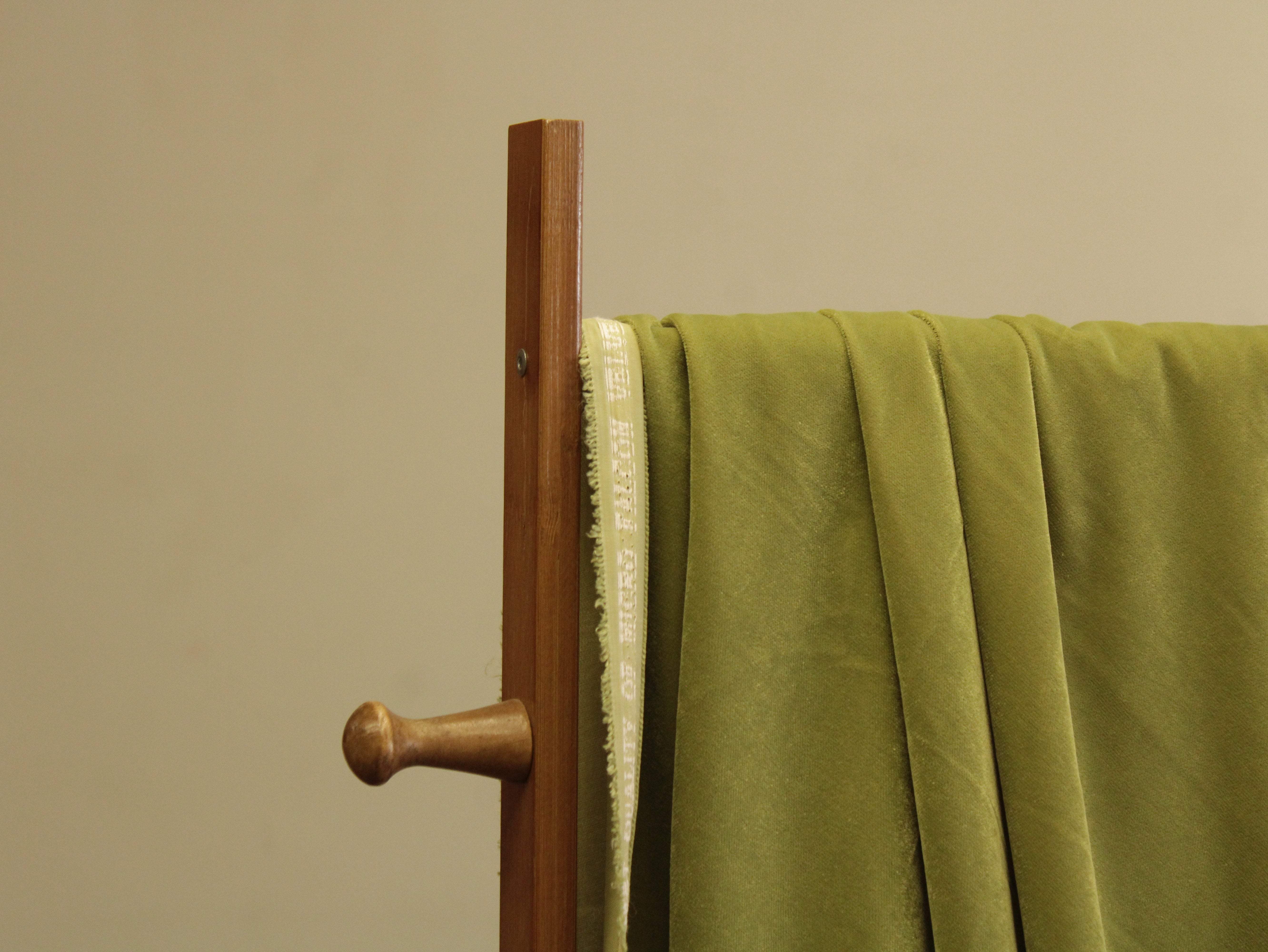 Premium Plain Micro Velvet Fabric - Pista Green - M'Foks