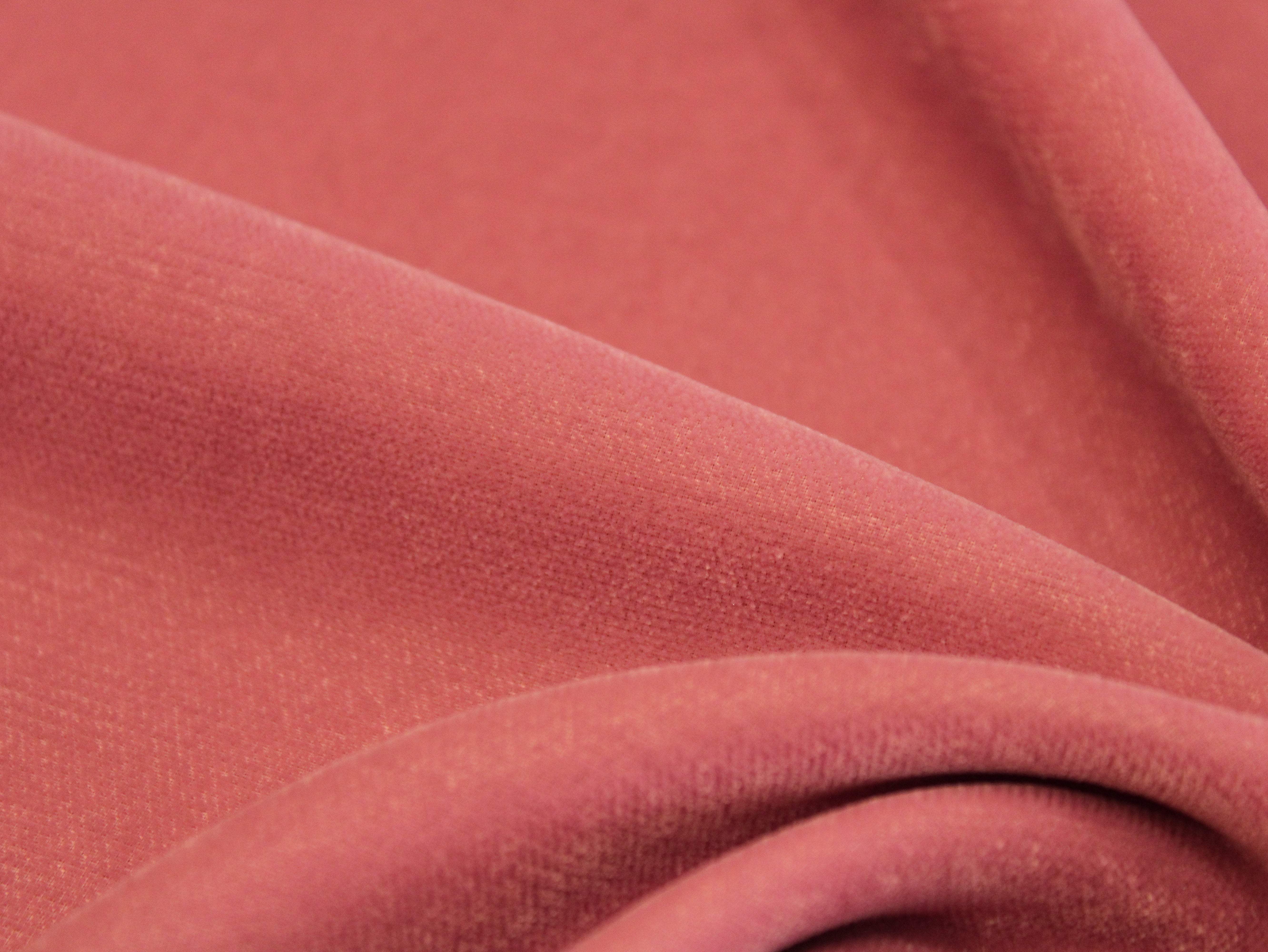 Premium Plain Micro Velvet Fabric - Peach - M'Foks