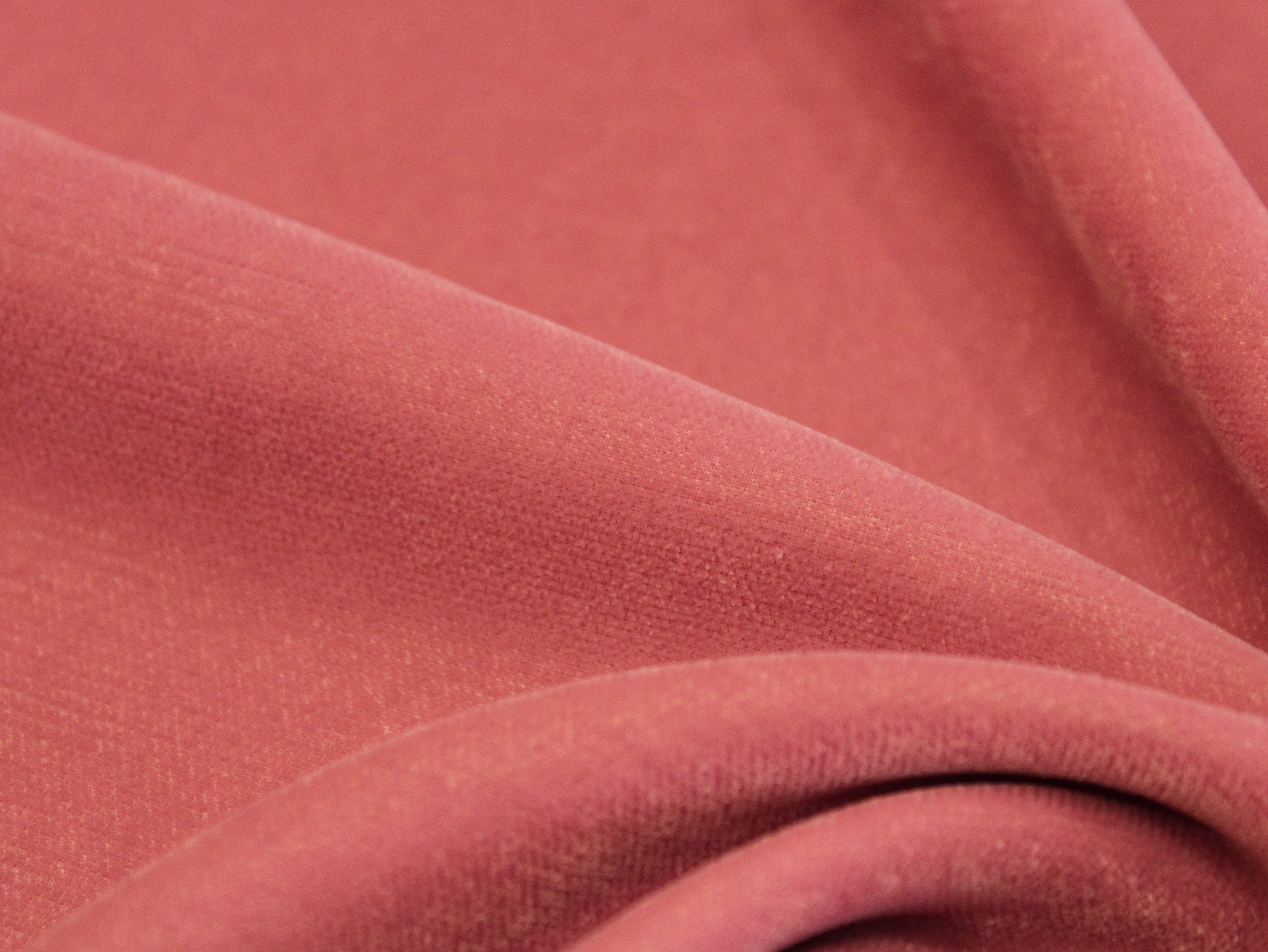 Premium Plain Micro Velvet Fabric - Peach - M'Foks