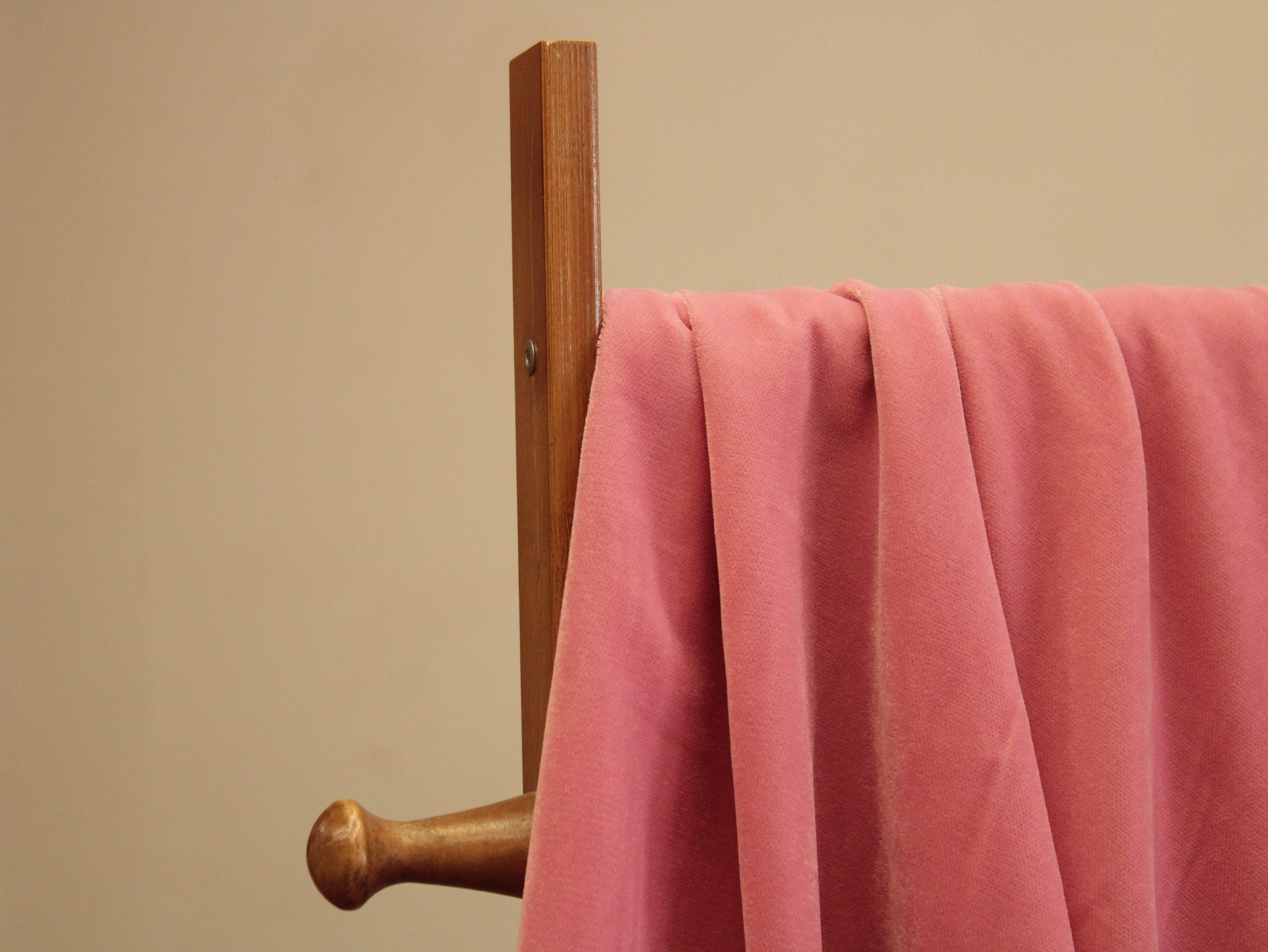 Premium Plain Micro Velvet Fabric - Peach - M'Foks