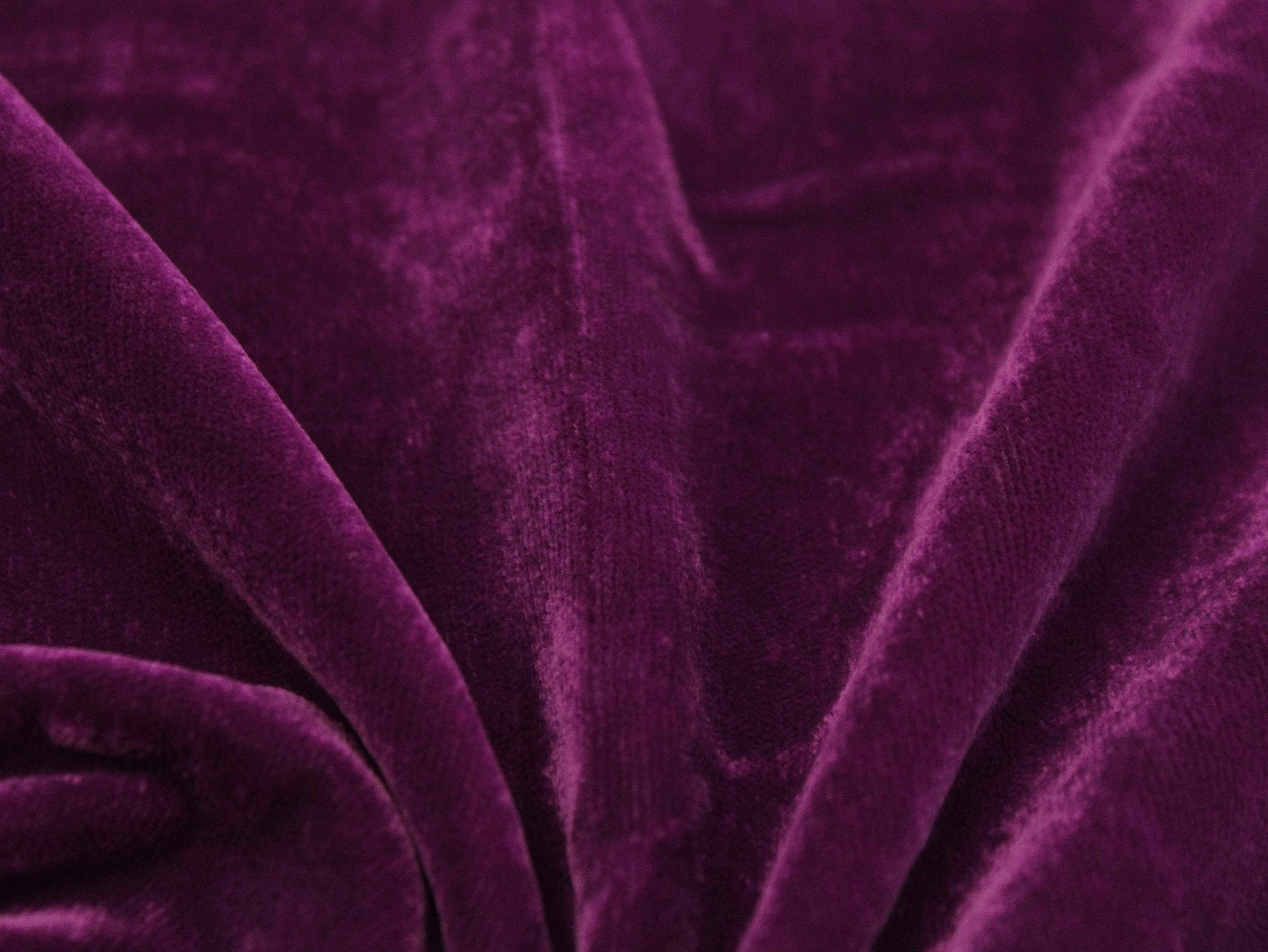 Premium Plain Micro Velvet Fabric - Magenta - M'Foks