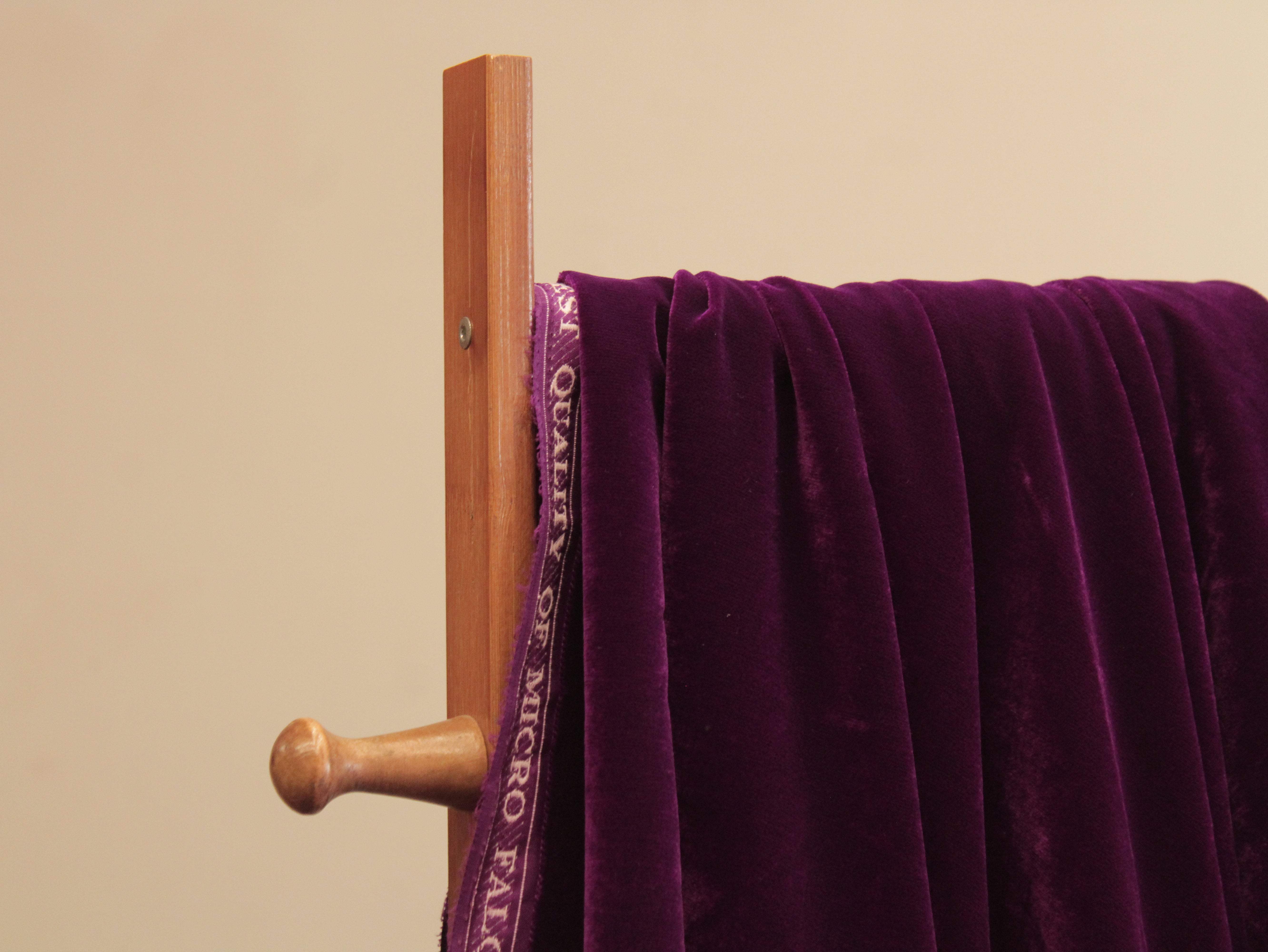 Premium Plain Micro Velvet Fabric - Magenta - M'Foks