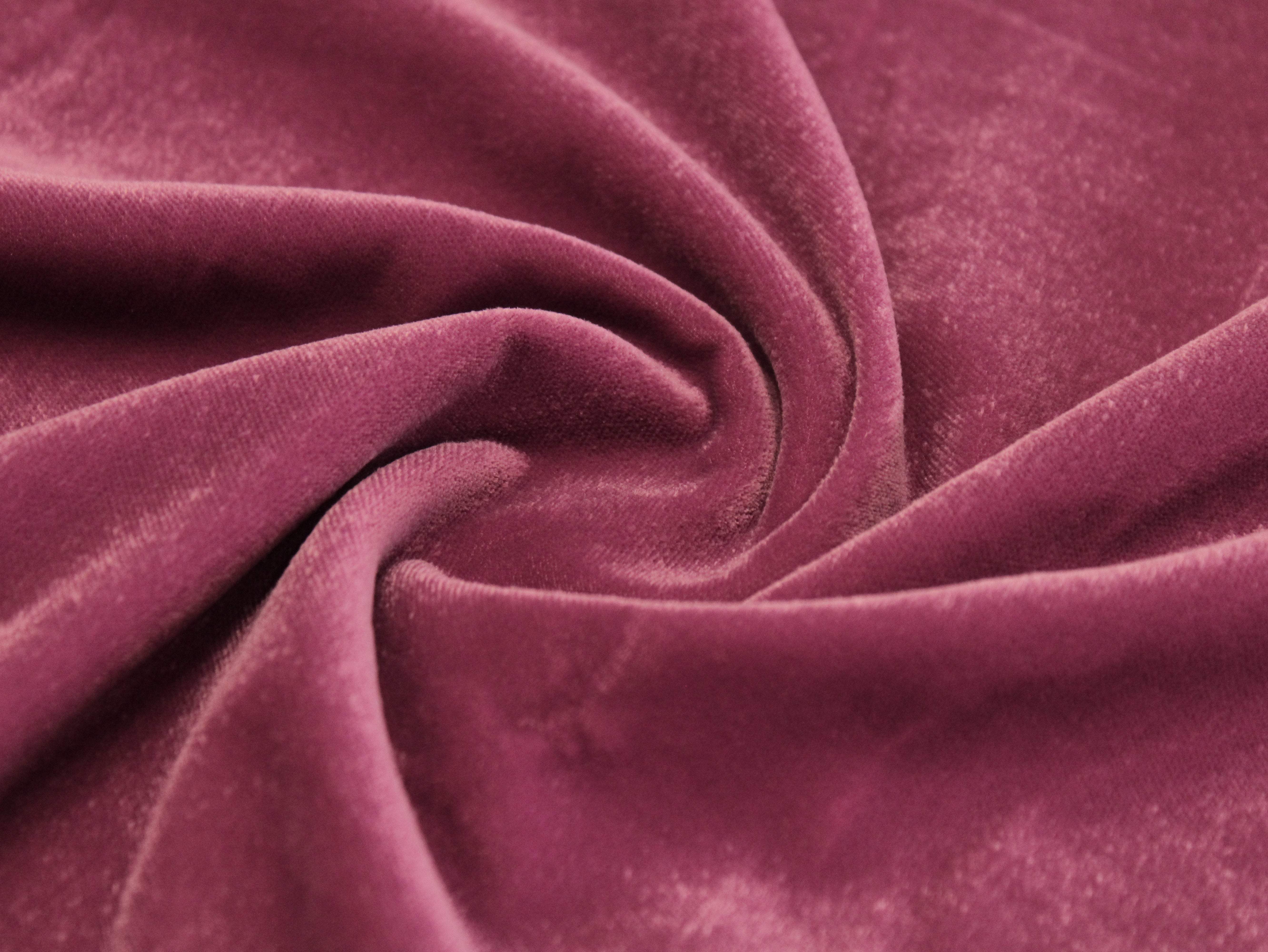 Premium Plain Micro Velvet Fabric - Onion - M'Foks