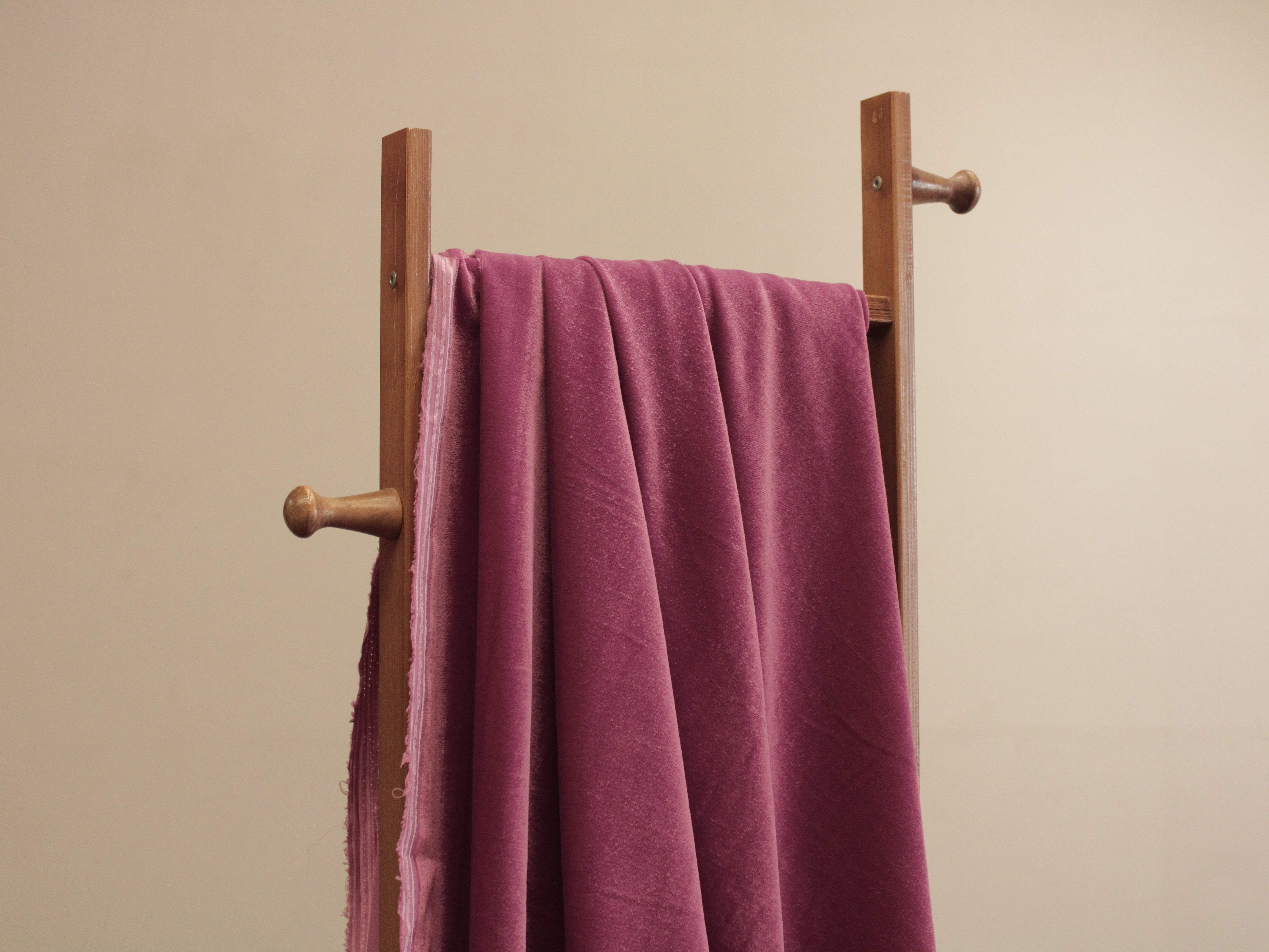 Premium Plain Micro Velvet Fabric - Onion - M'Foks