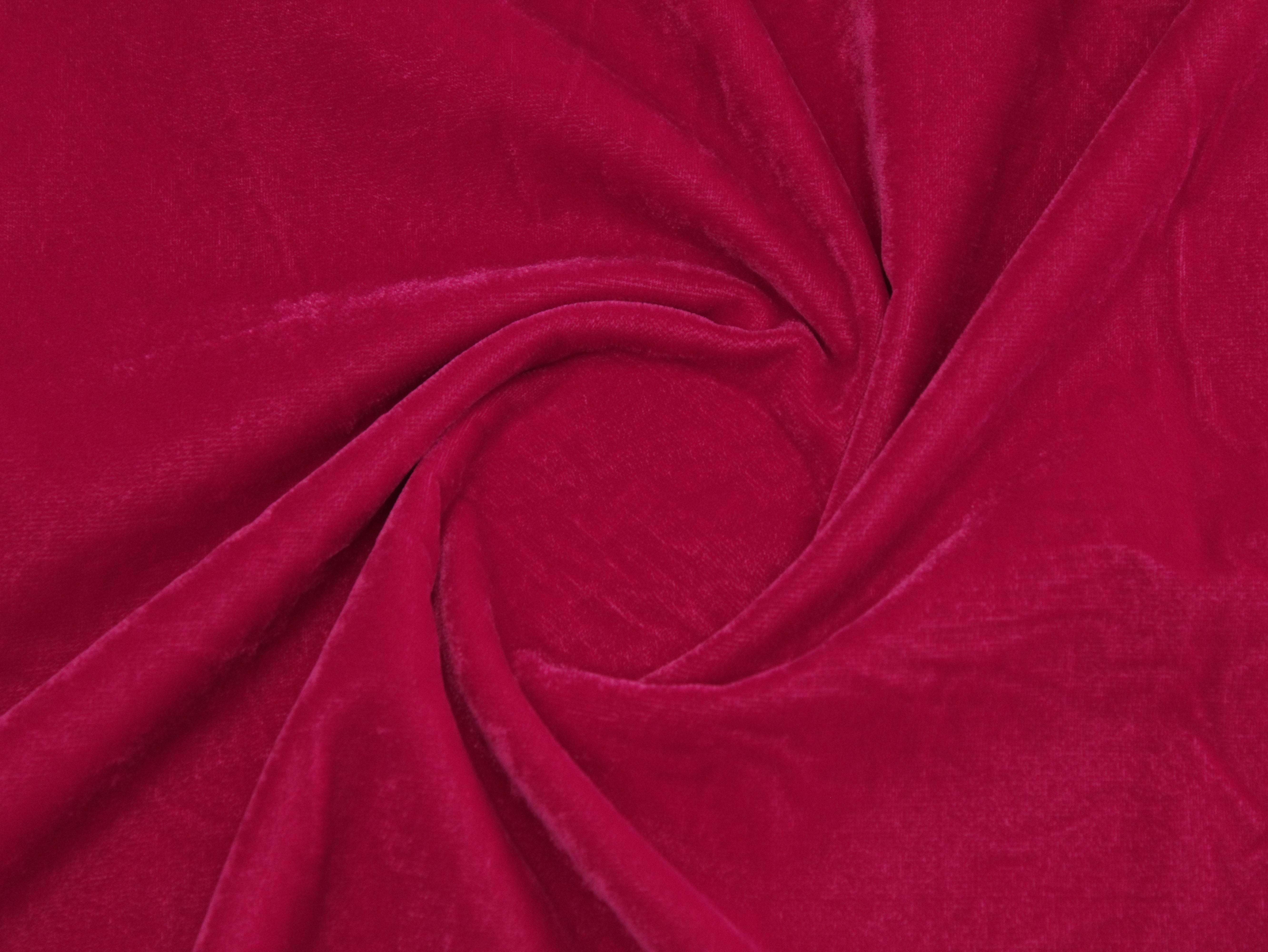Premium Plain Micro Velvet Fabric - Rani - M'Foks